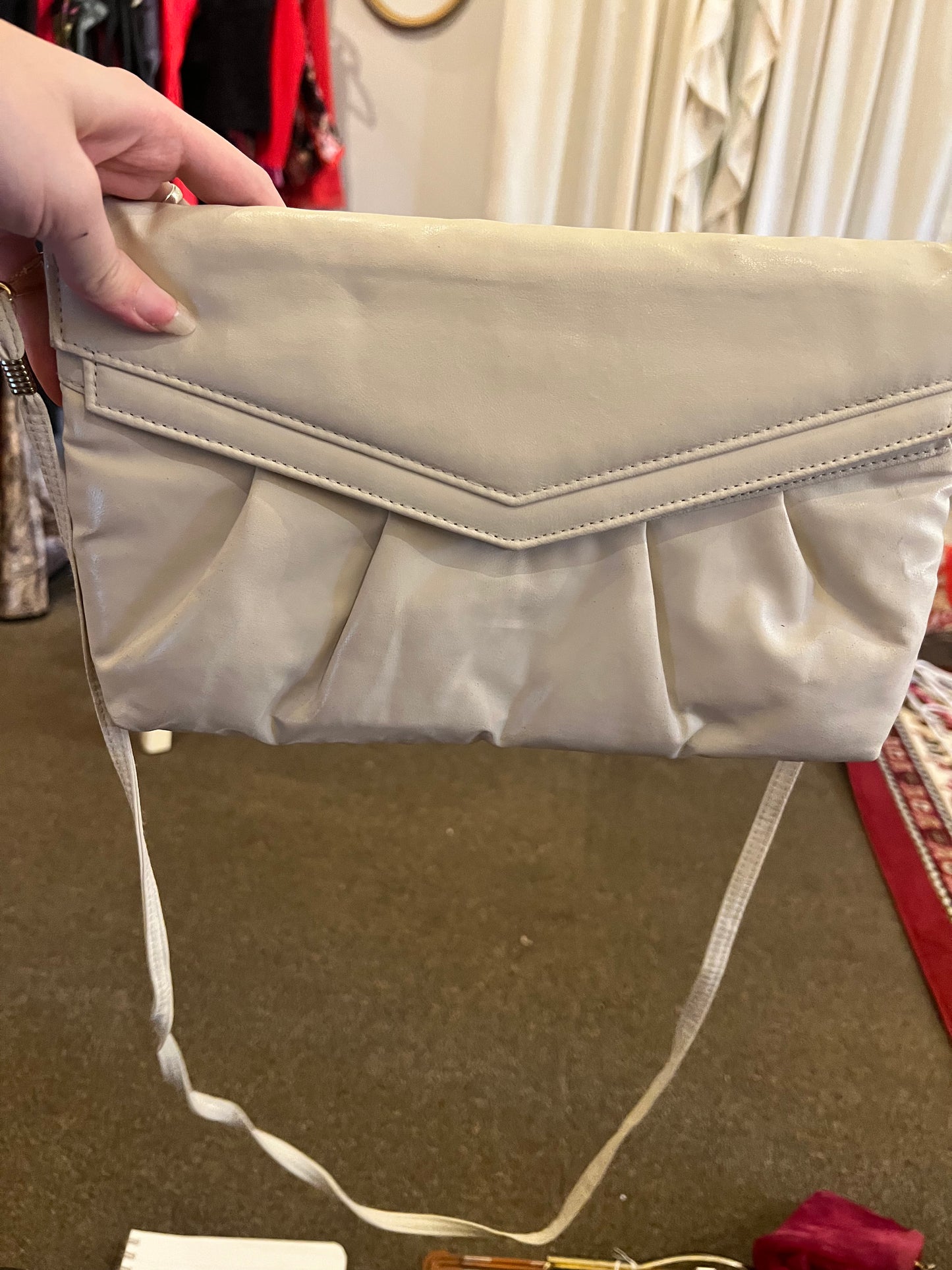 White Leather Handbag