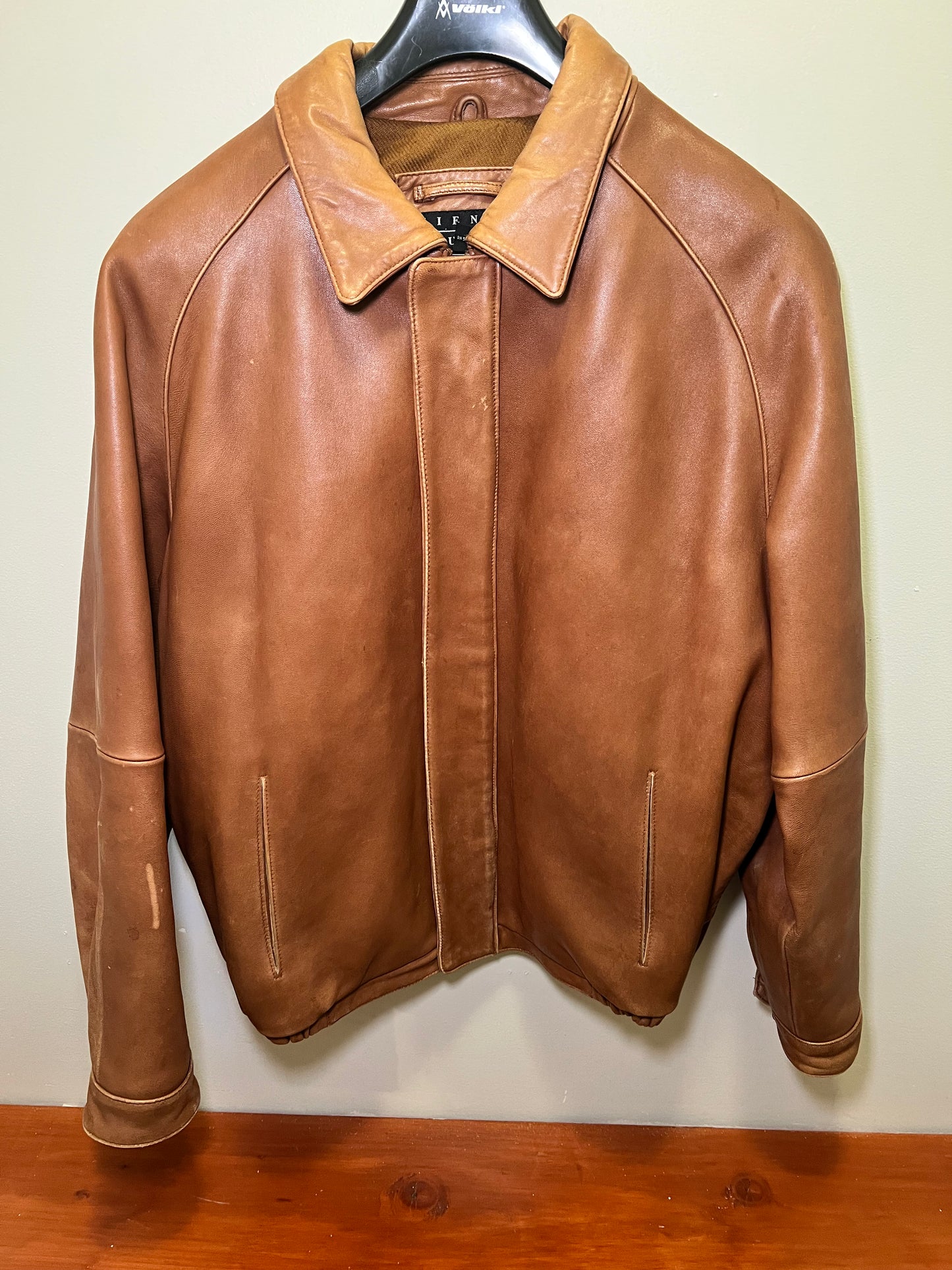 1990s Siena Studio Leather Bomber Jacket