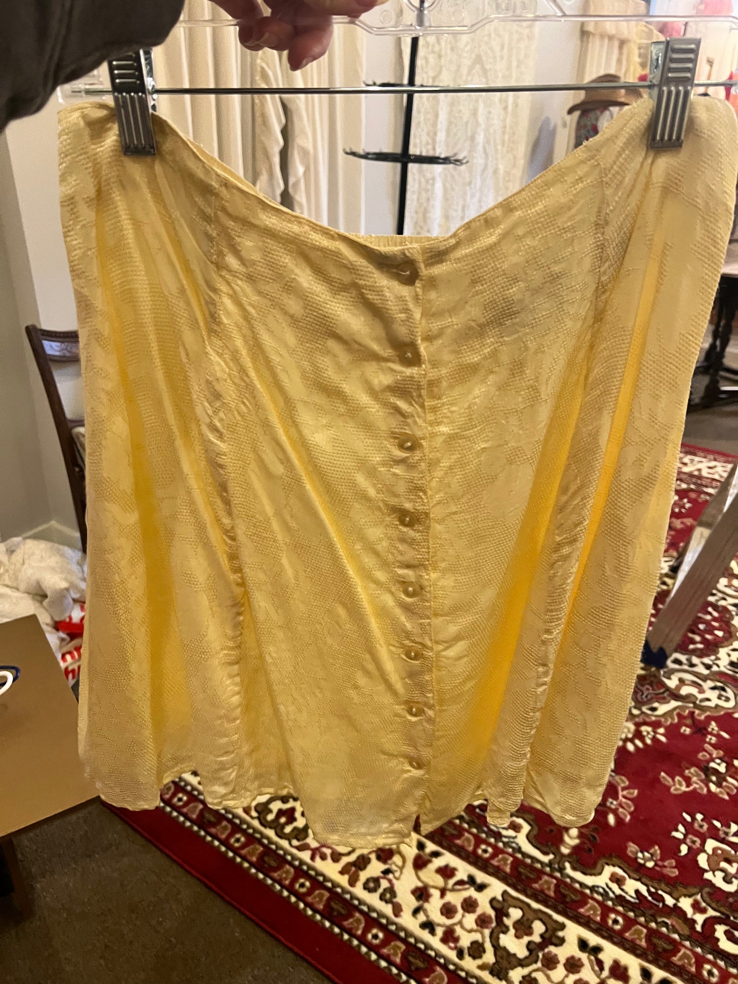 90s Cristina Button Front Skirt