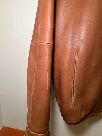 1990s Siena Studio Leather Bomber Jacket