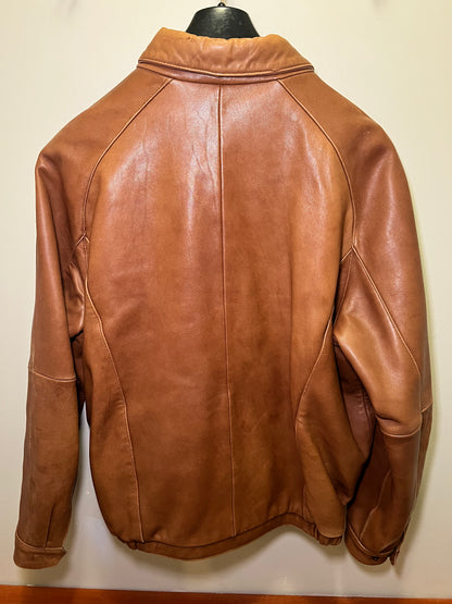 1990s Siena Studio Leather Bomber Jacket