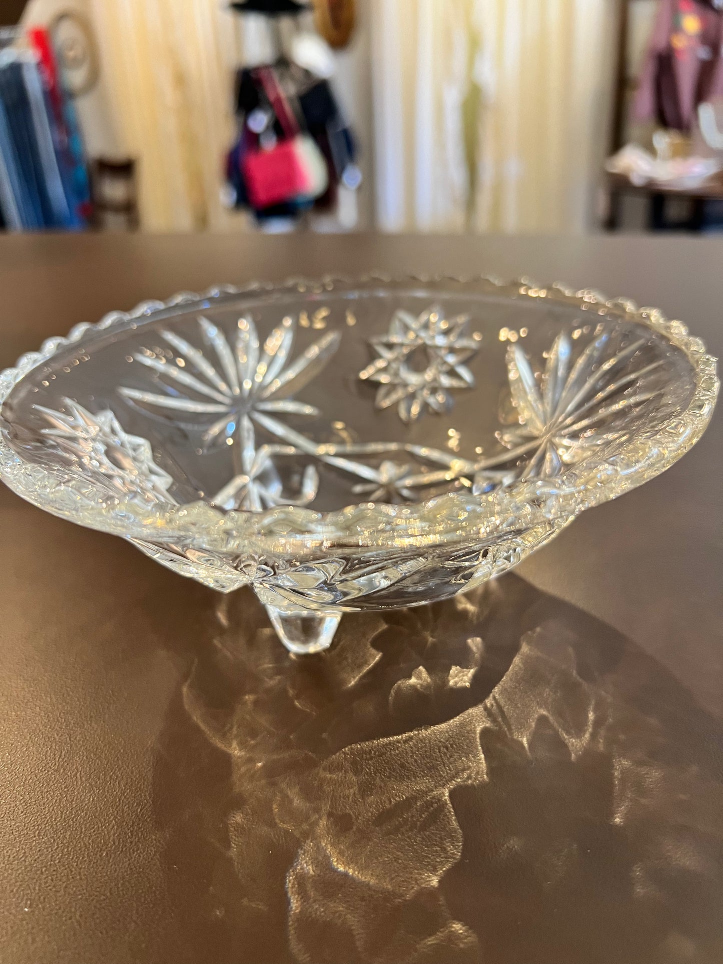 Vintage 3 Toed Glass Bowl