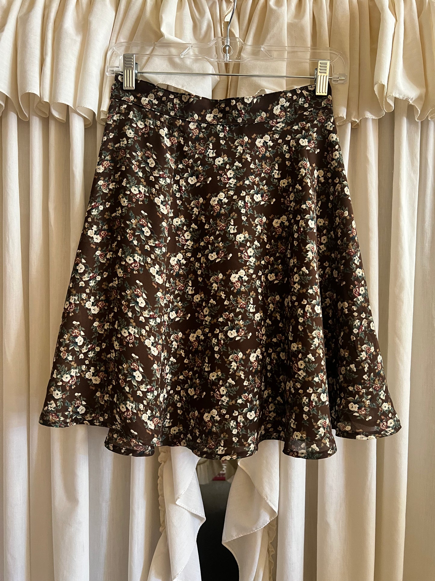 1990s P & S Floral Mini Skirt