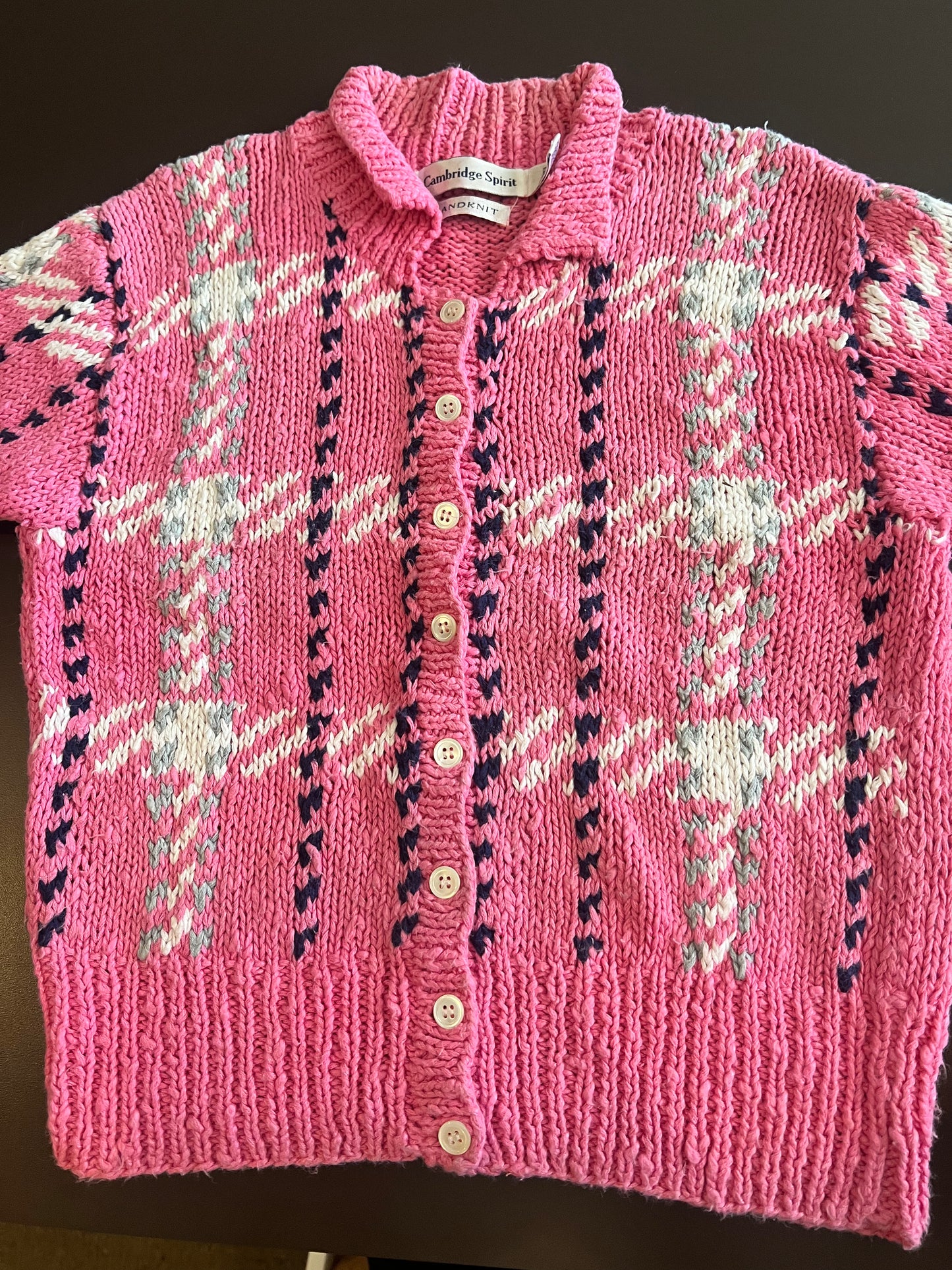 1990s Cambridge Spirit Hand Knit Top