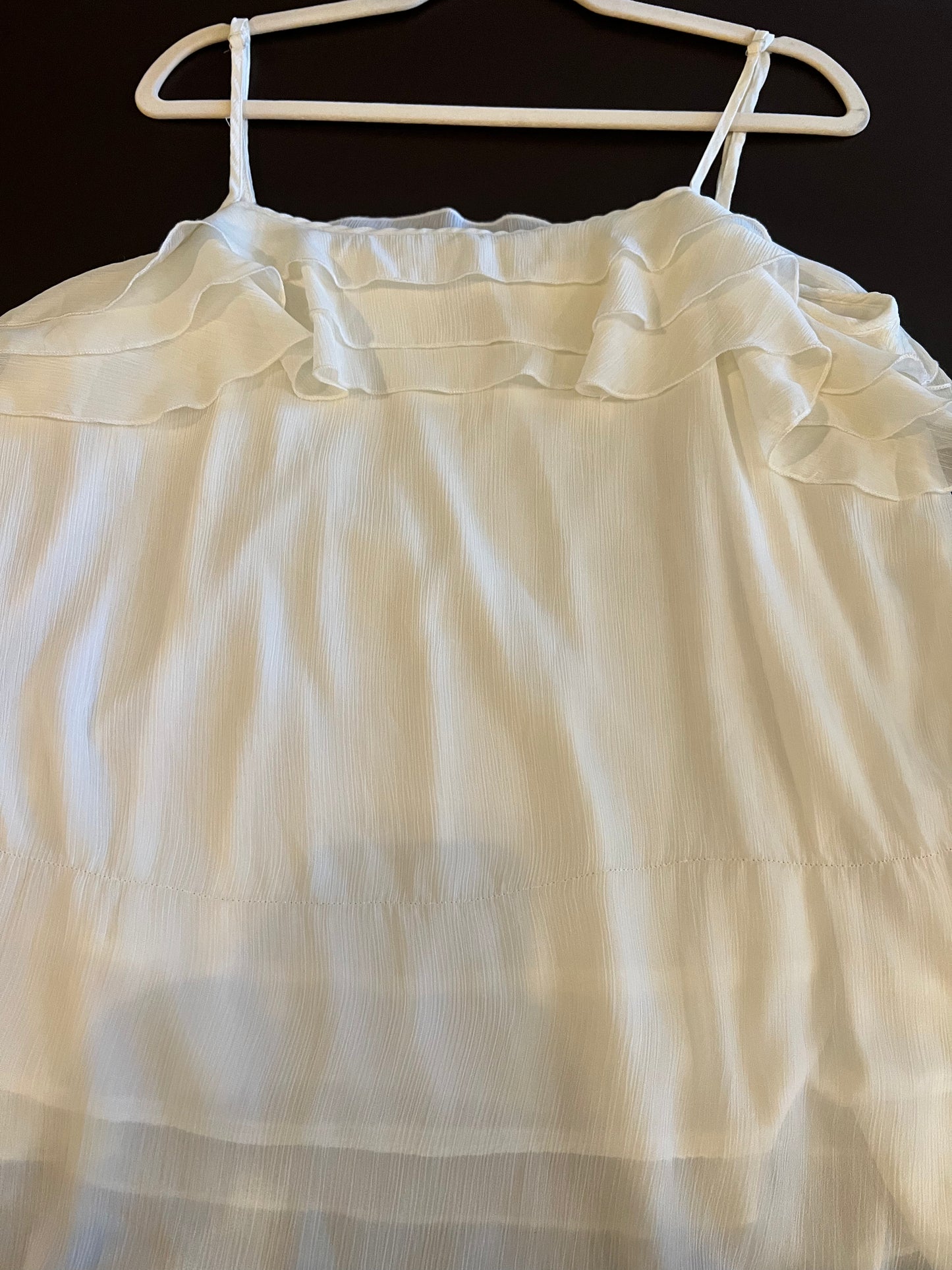 1990s/2000s In Moda Ruffle Tank Top