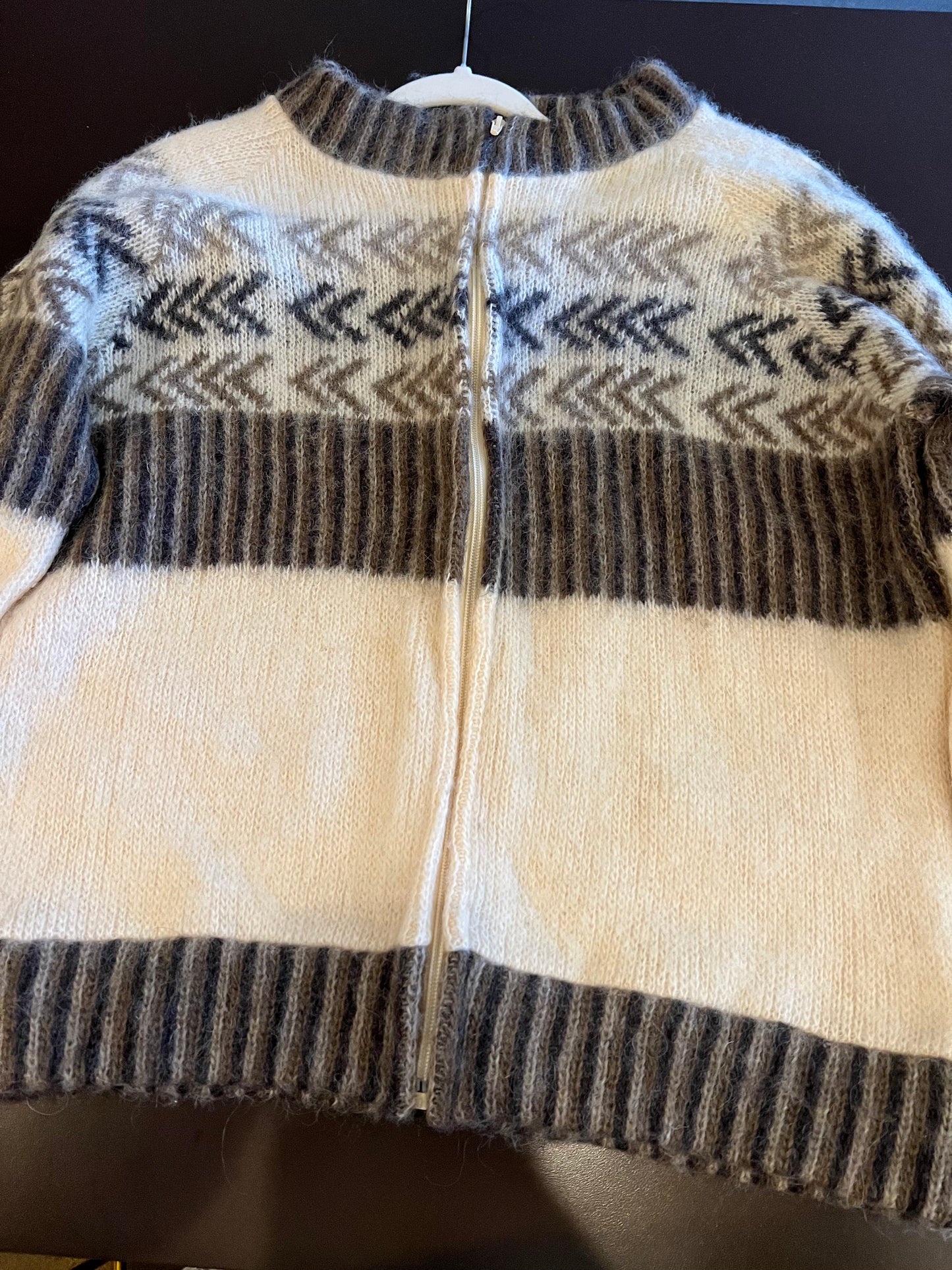 1980s Karen Isull of Iceland Zip Up Sweater