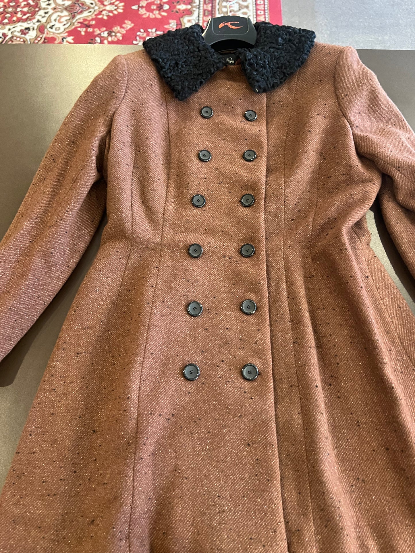 1950s Seymour Fox Wool & Persian Lamb Collar Coat