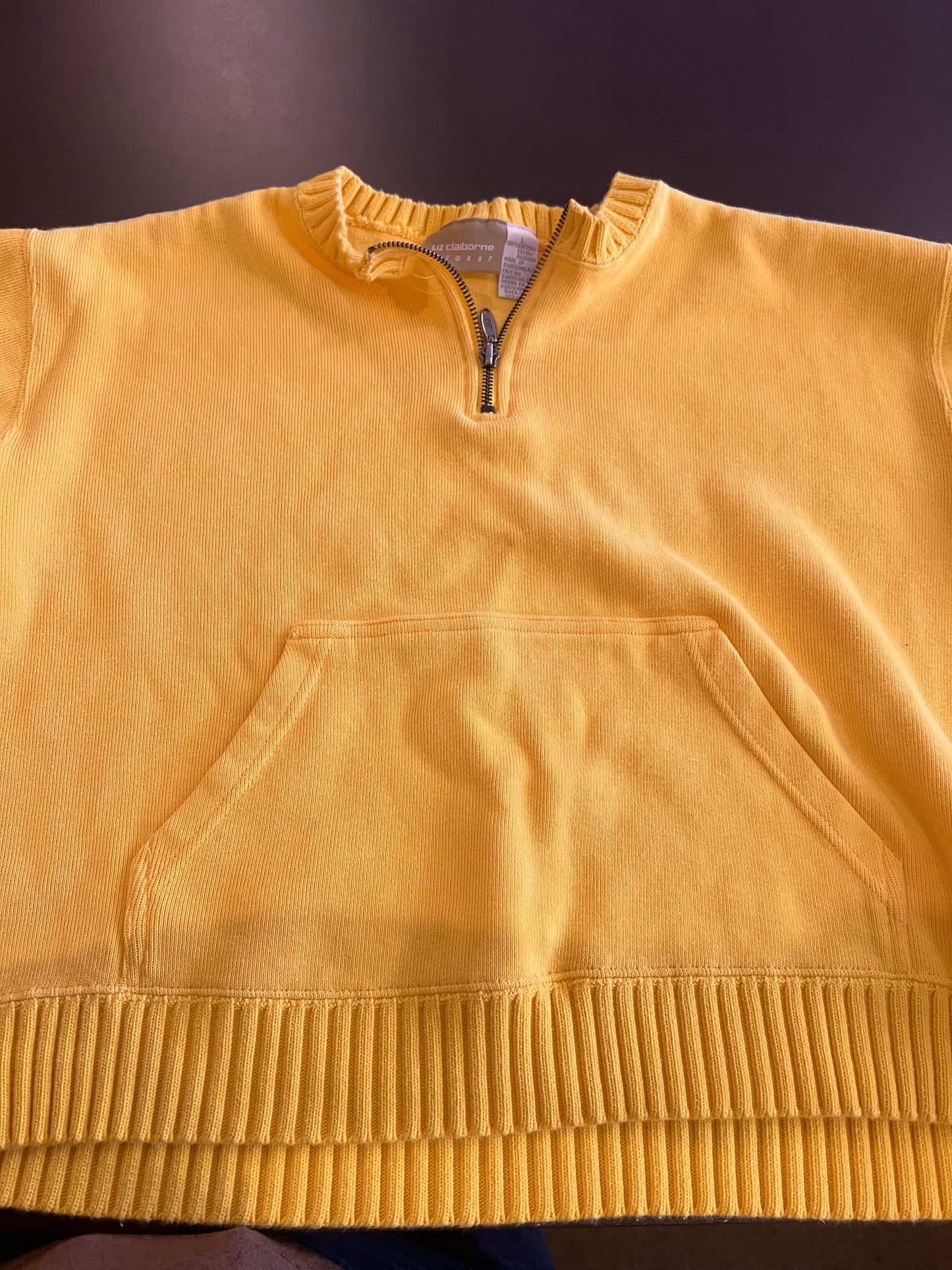 1990s Liz Claiborne Quarter Zip Sweatshirt