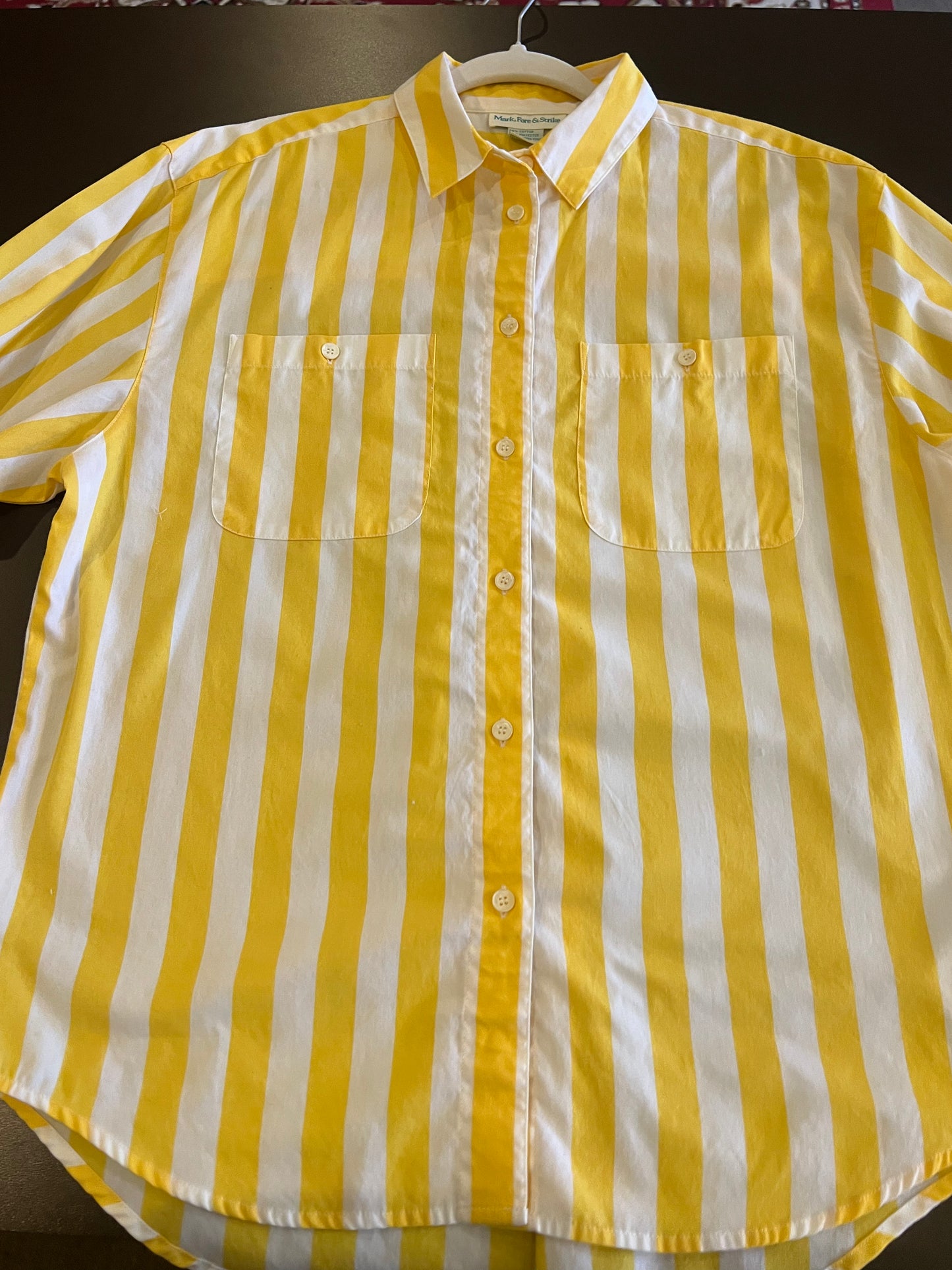 1990s Mark Fore & Strike Stripe Button Down Shirt