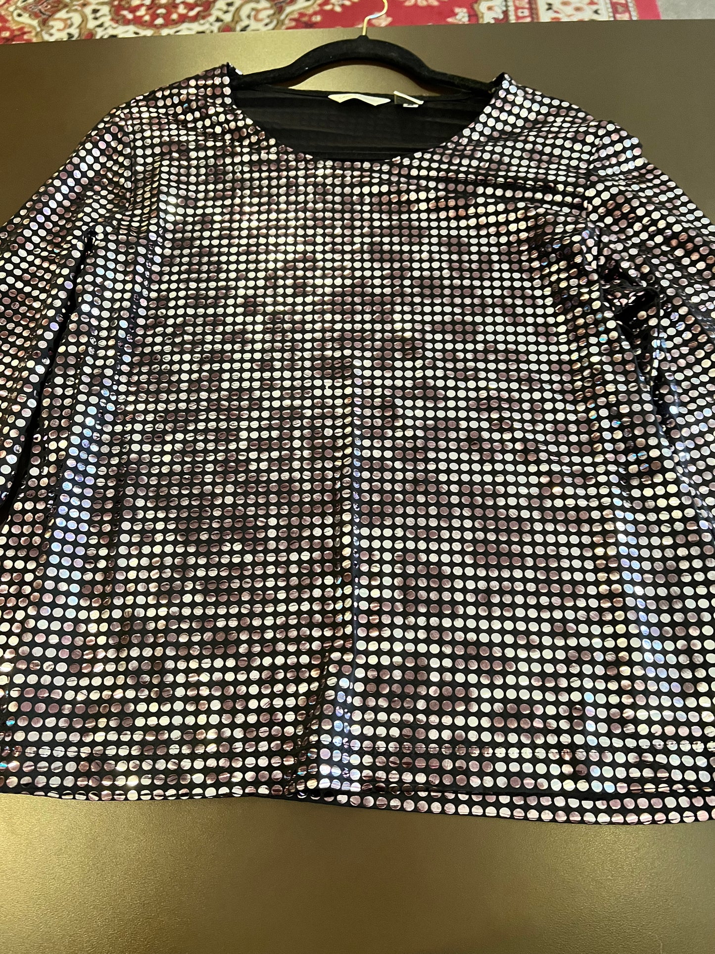 1990s/2000s Laura Ashley Metallic Top