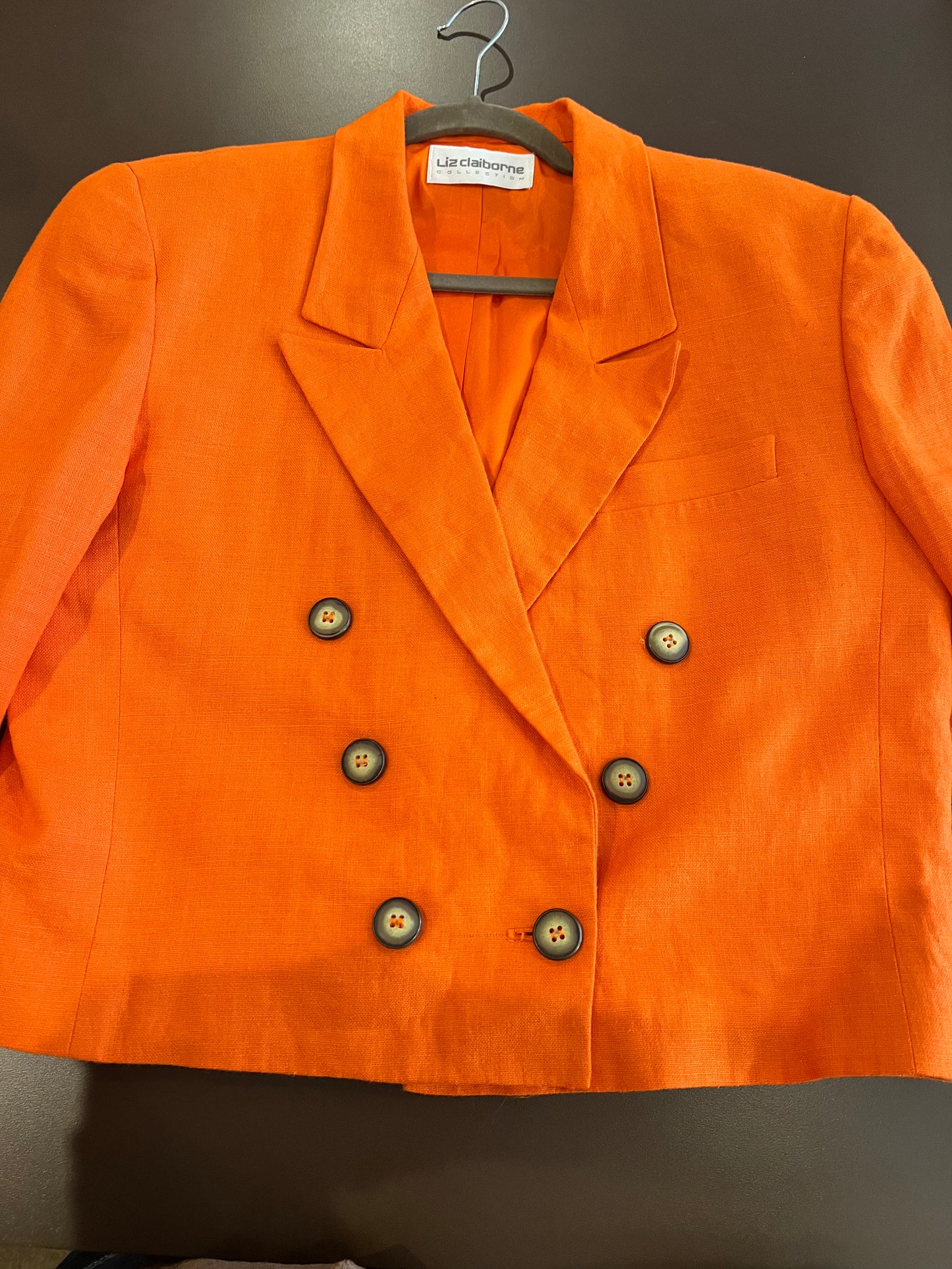 1980s Liz Claiborne Double Breasted Blazer