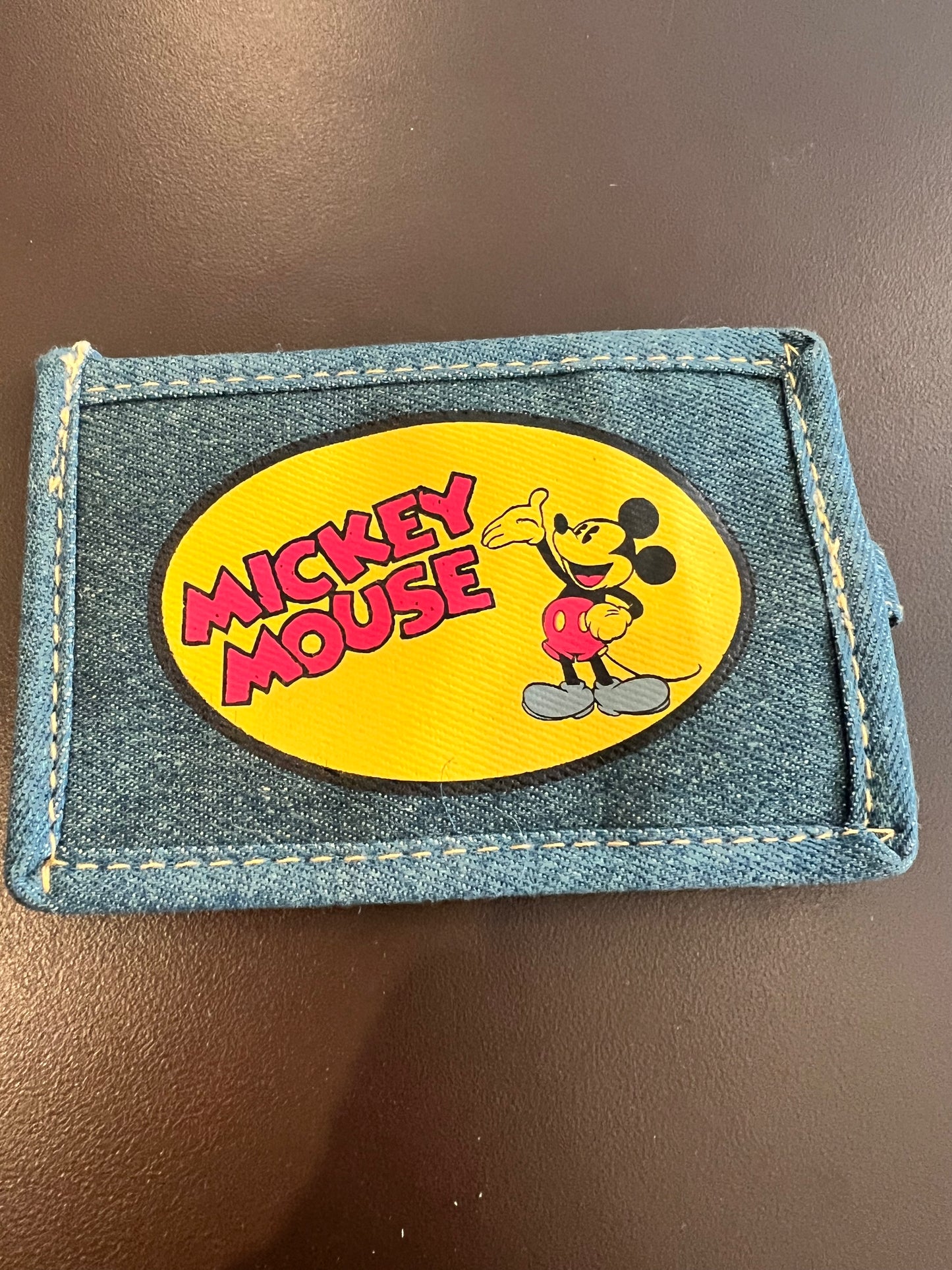1990s Mickey Mouse Denim Luggage Tag