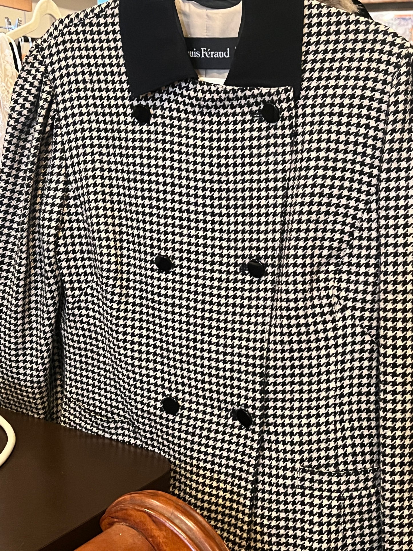 80s Louis Feraud Houndstooth Blazer