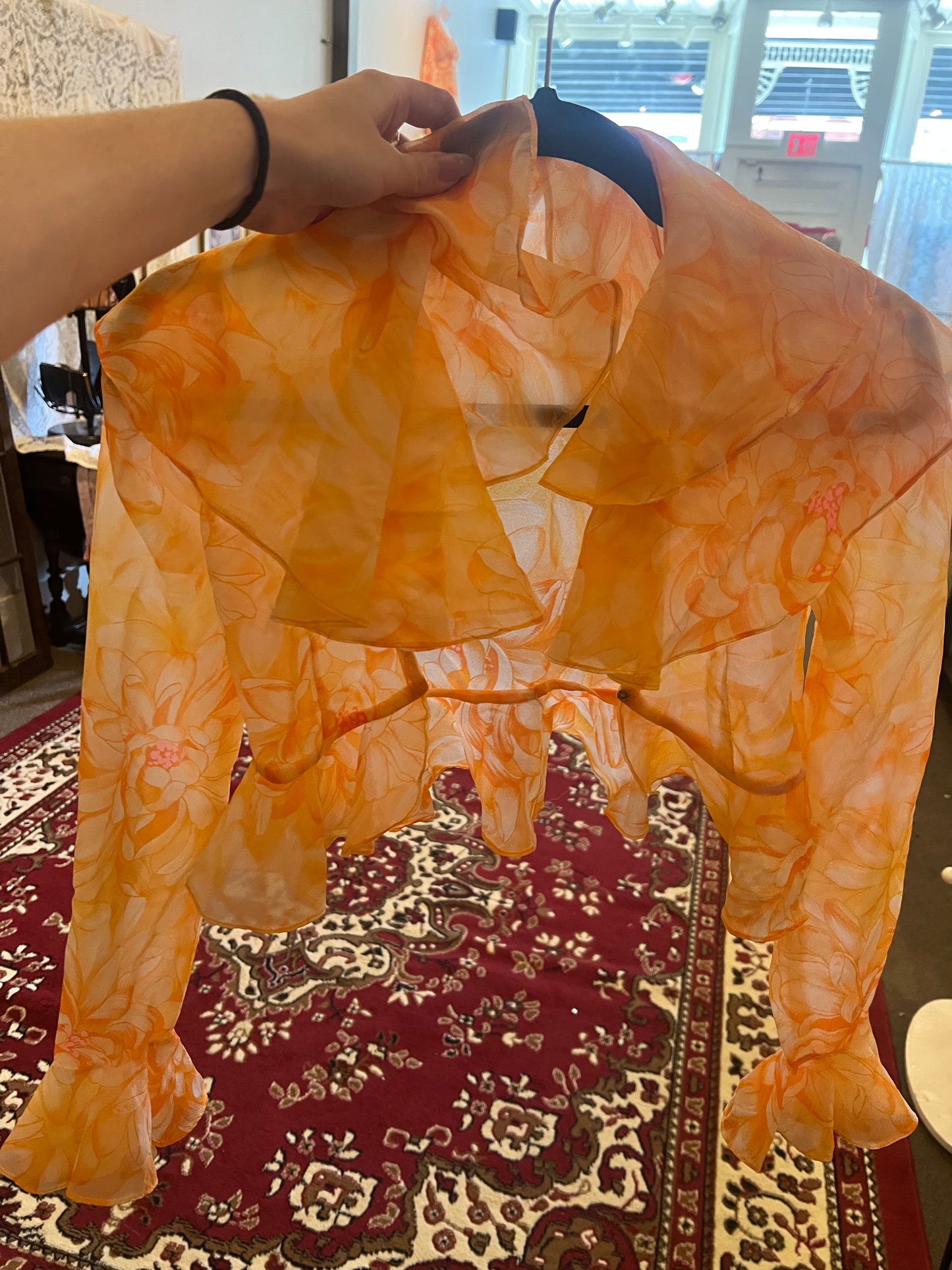 90s/2000s Floral Shawl