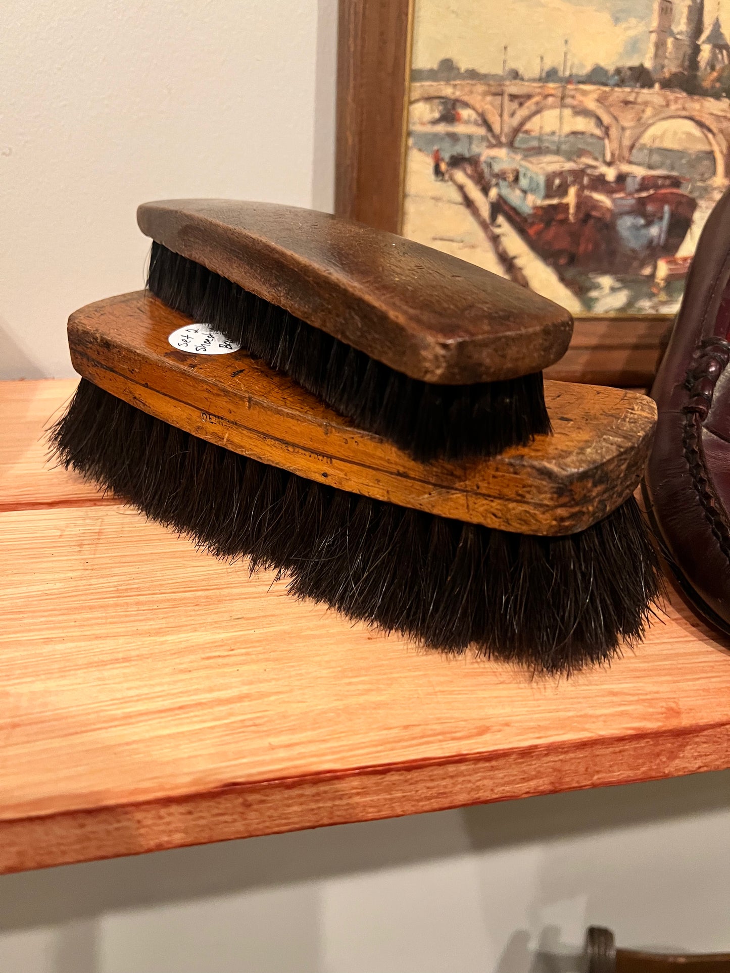 Set of 2 Shoeshine Brushes