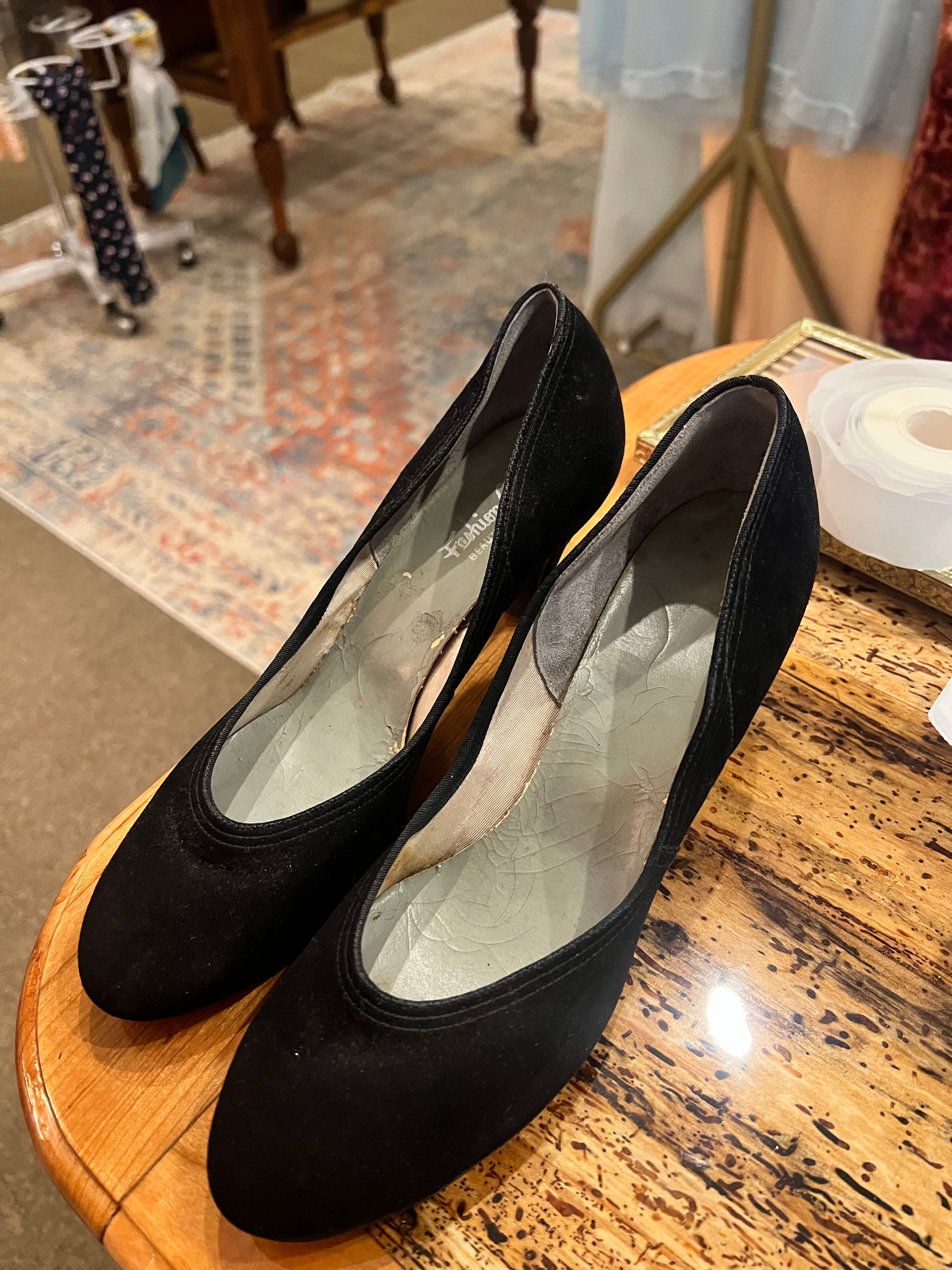 Velvet Fashion Craft Heels