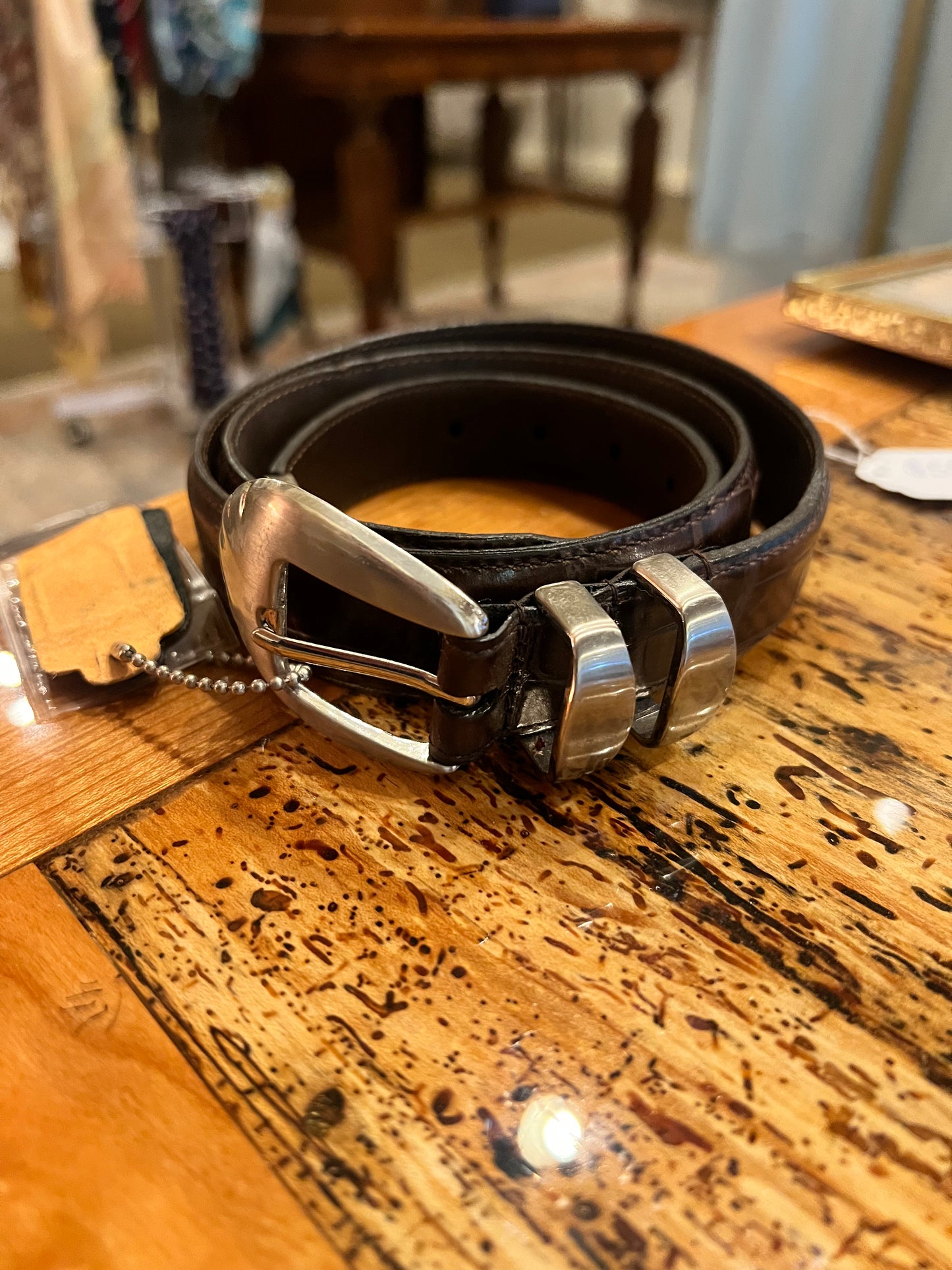 Silver Buckle Belt