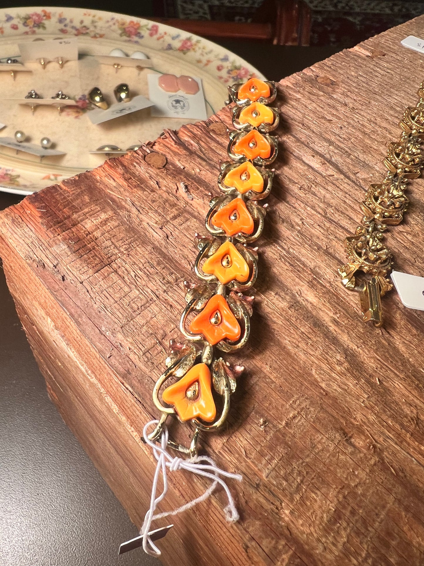Orange Link Bracelet