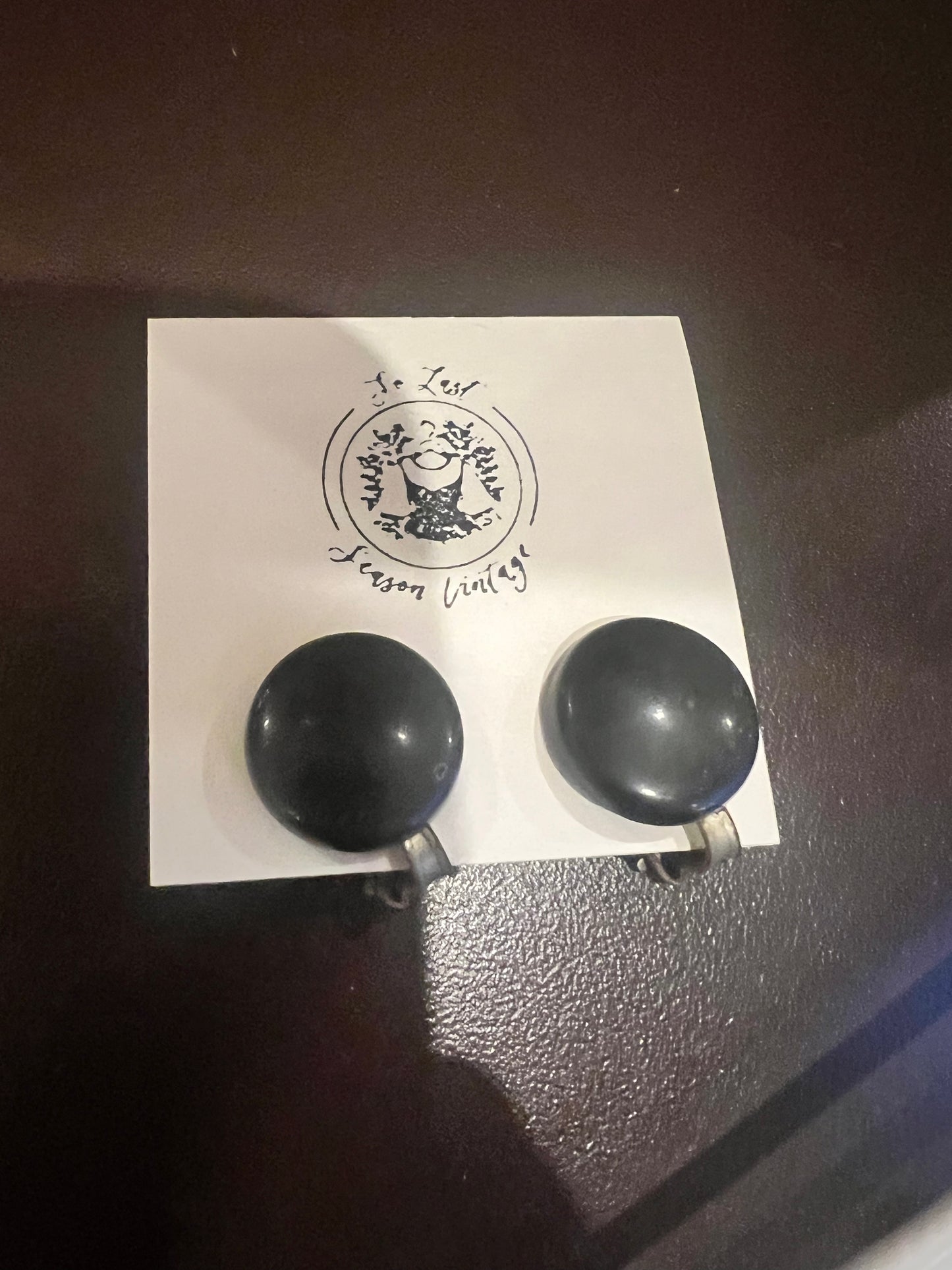 Round Clip On Earrings