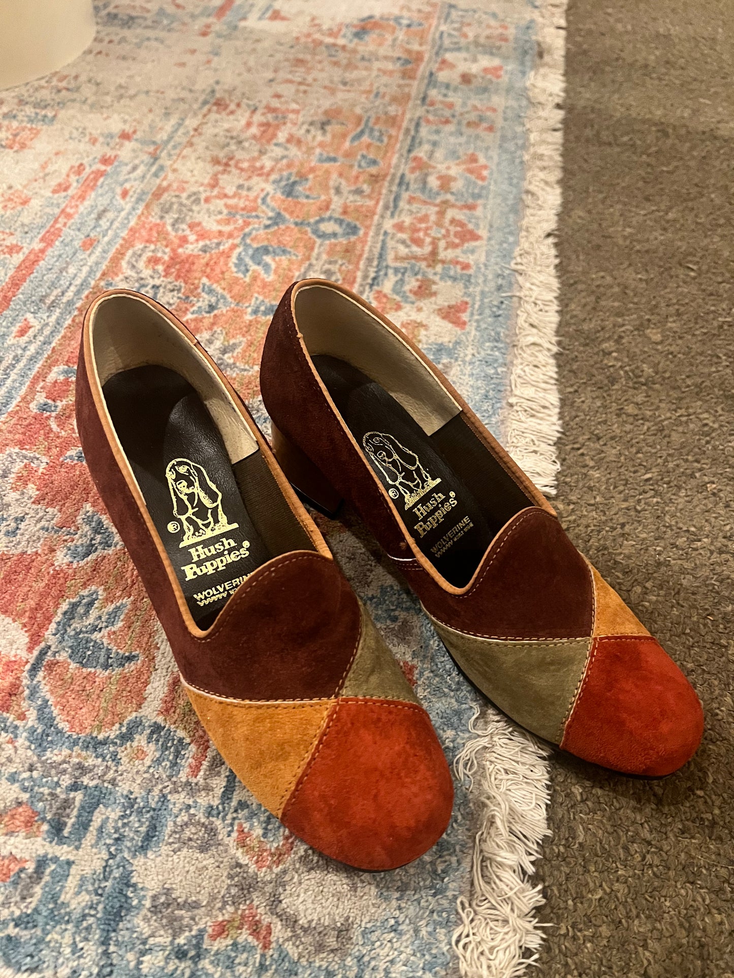 Hush Puppies Multicolor Suede Heels