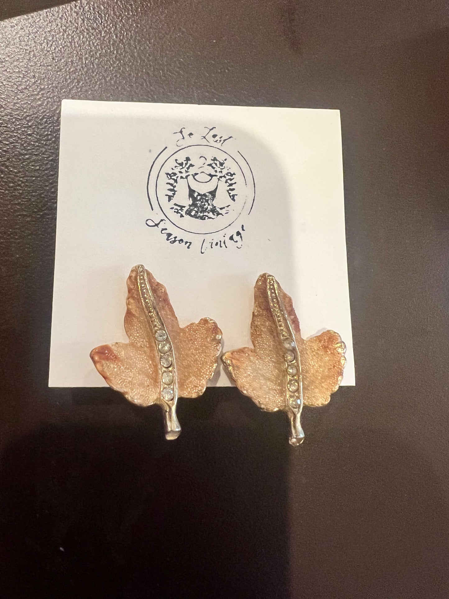 Leaf Clip Earrings