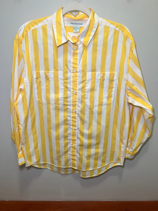 1990s Mark Fore & Strike Stripe Button Down Shirt