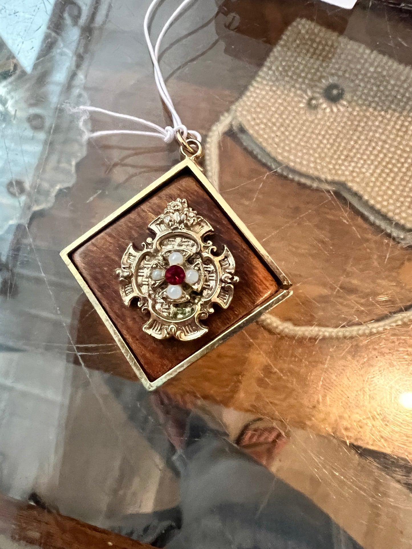 Wooden Detail Pendant