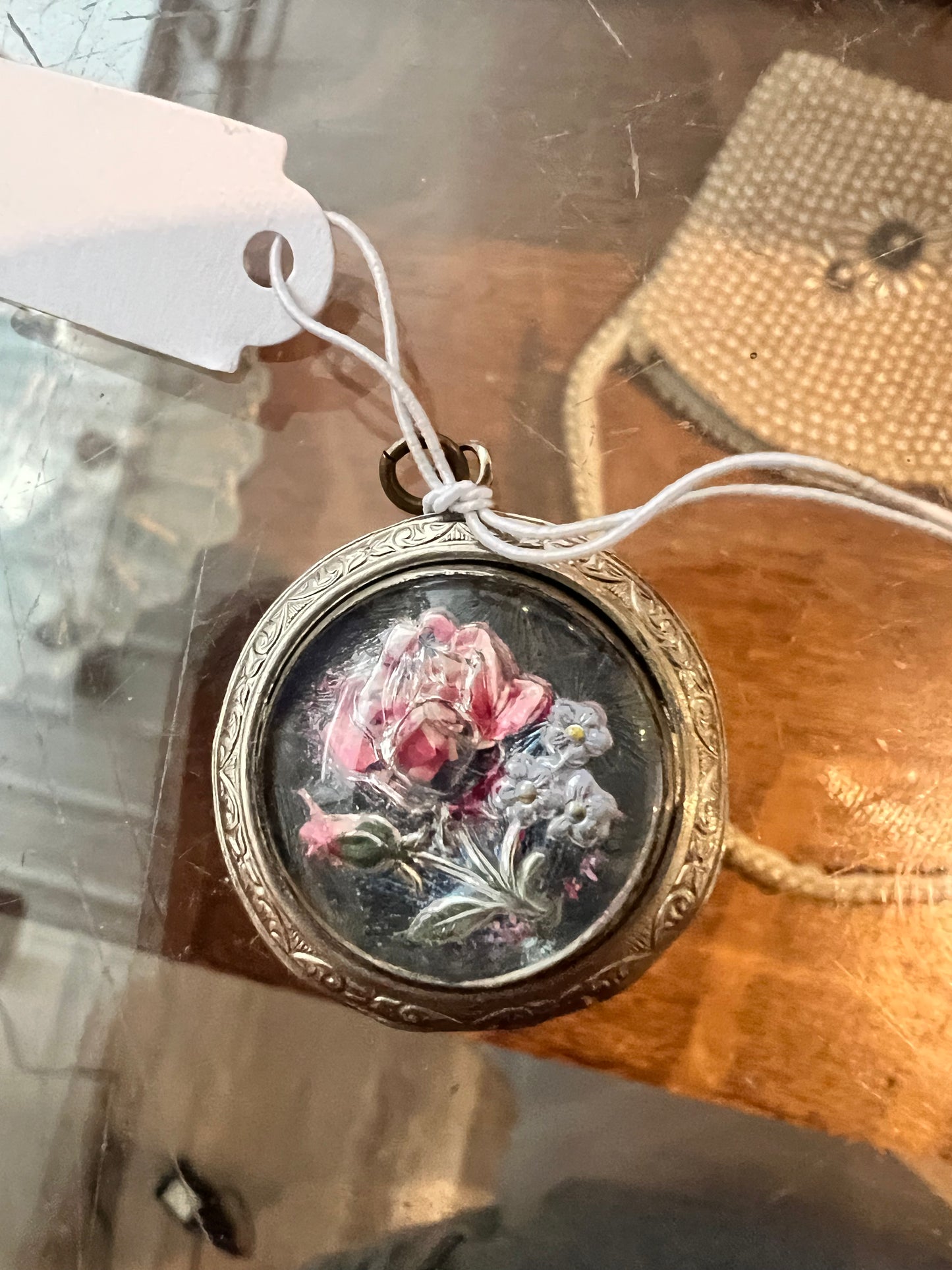 Silver Floral Pendant