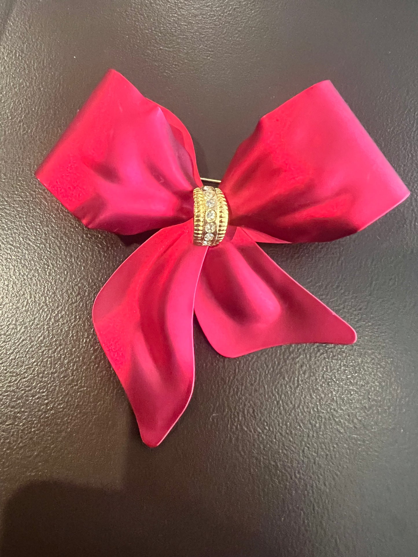 Vintage Satin Bow Brooch