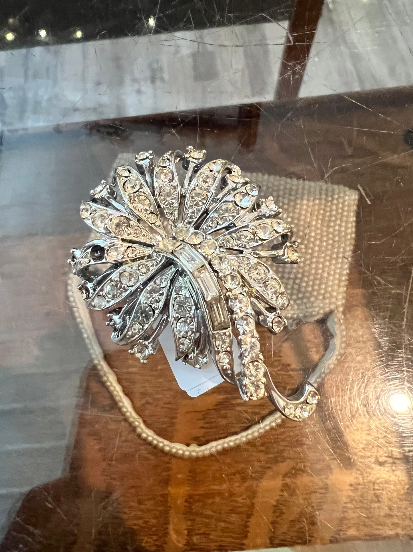 Multi Rhinestone Brooch