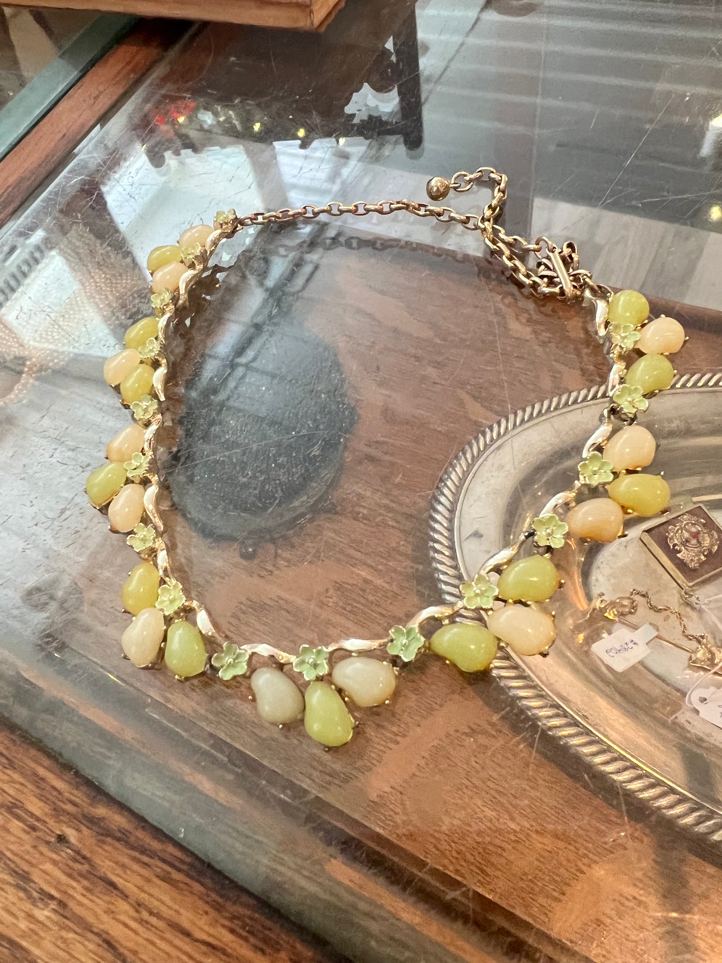 Floral Stone Necklace
