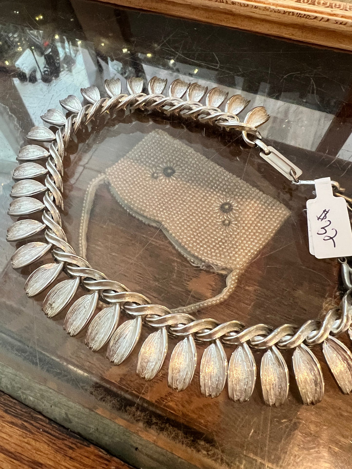 Silver Petal Necklace