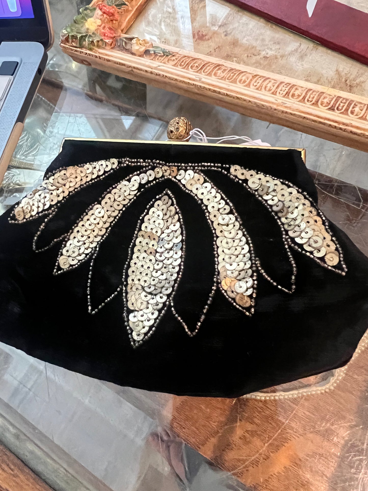 Sequin Accent Coin Purse