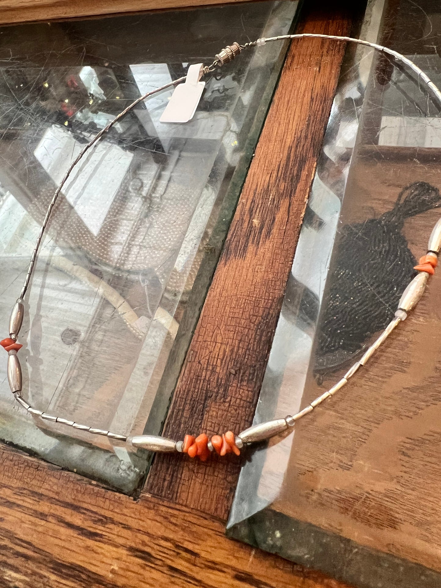 Silver Beaded Necklace