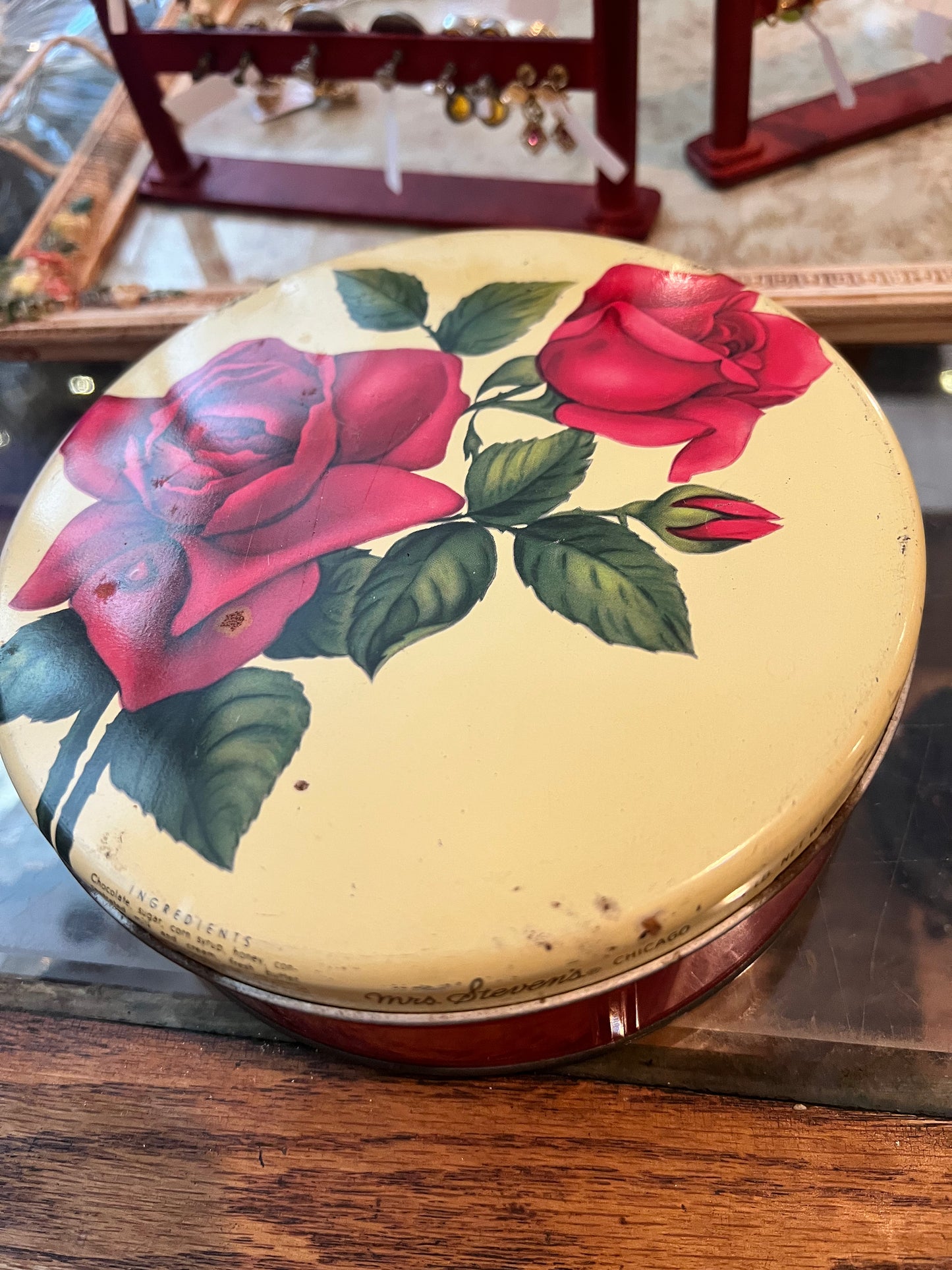 Mrs.Stevens Rose Candy Tin
