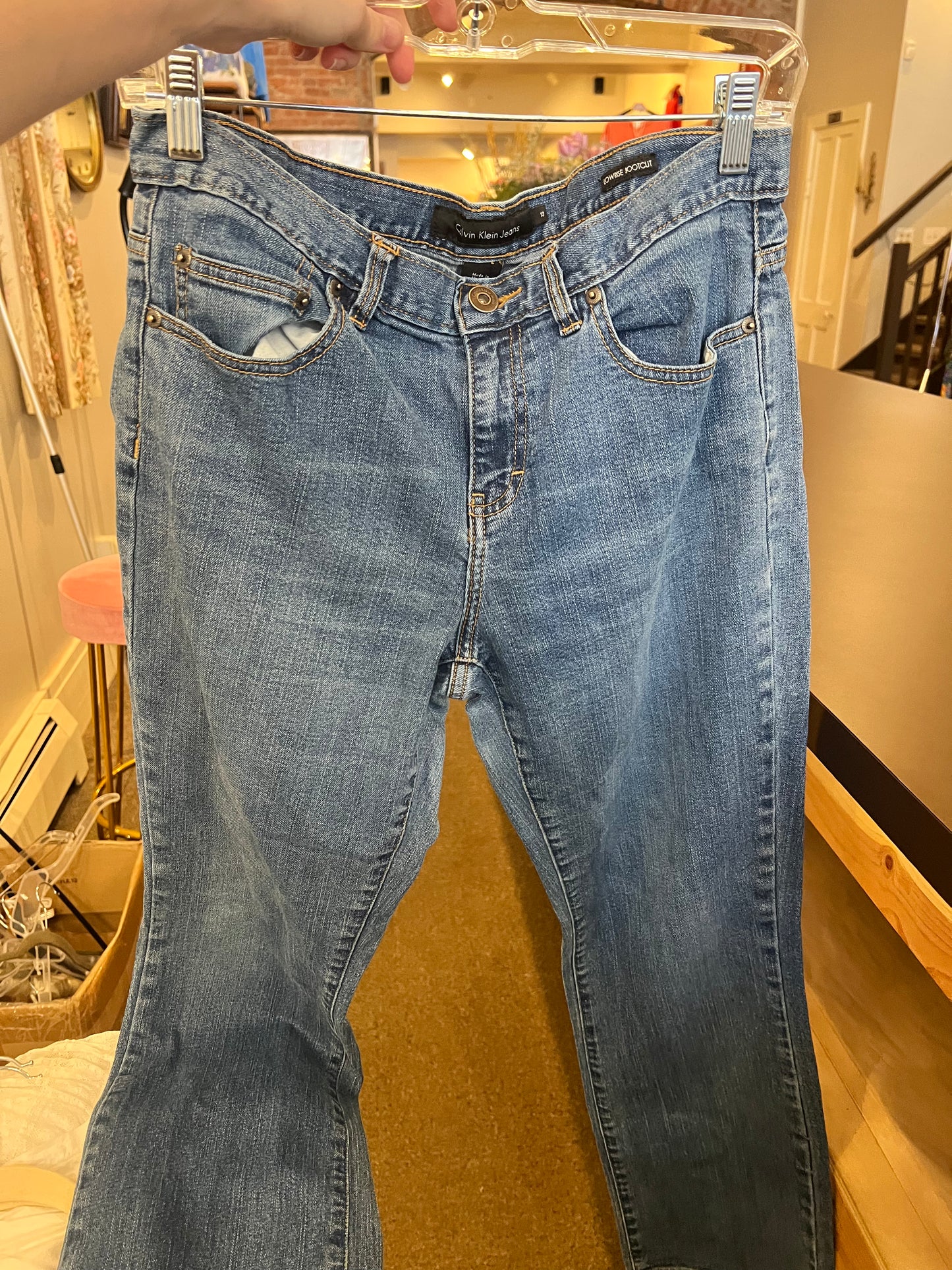 2000s Calvin Low Rise Bootcut Jeans