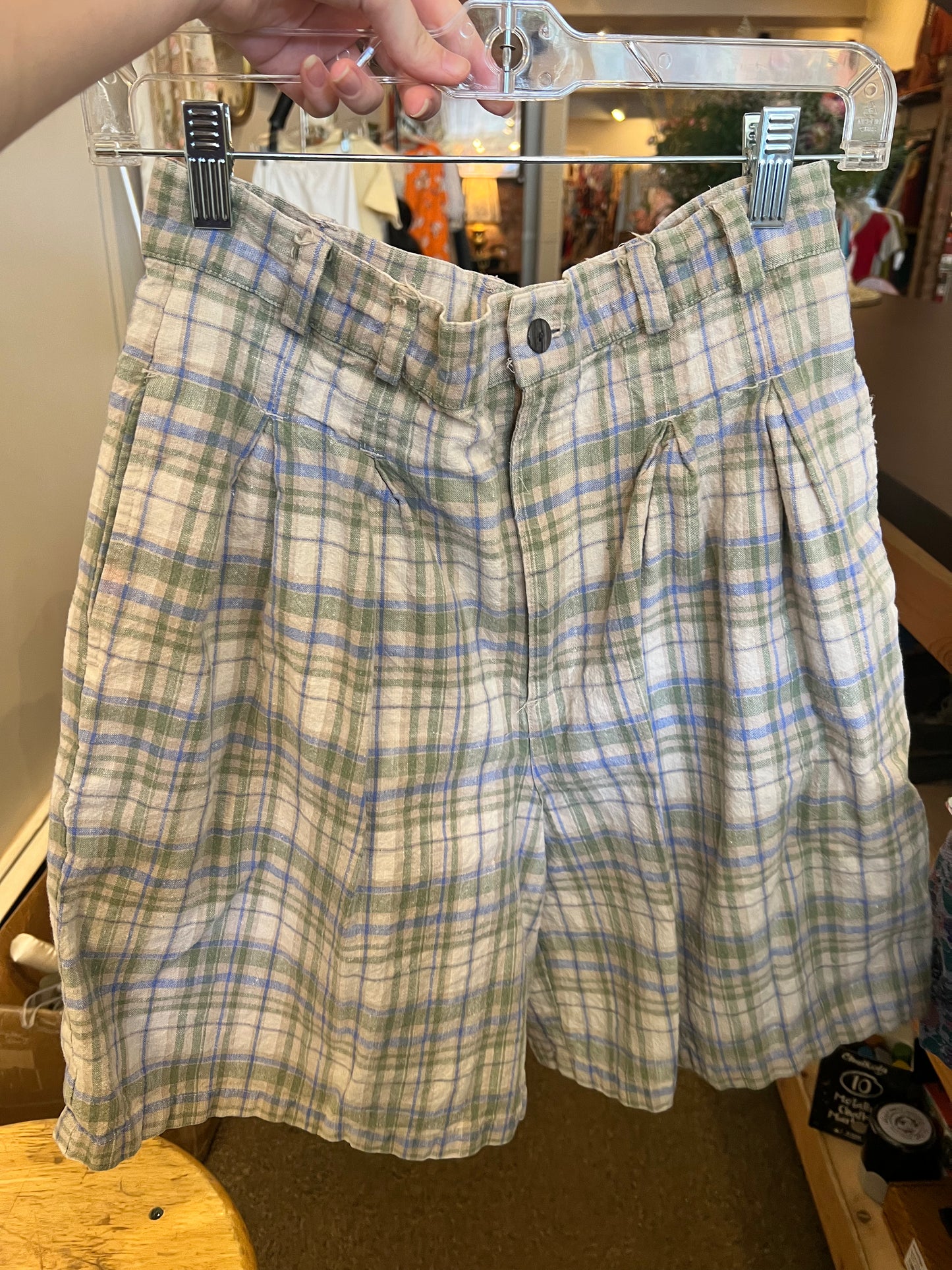 90s Justin Allen Plaid Shorts