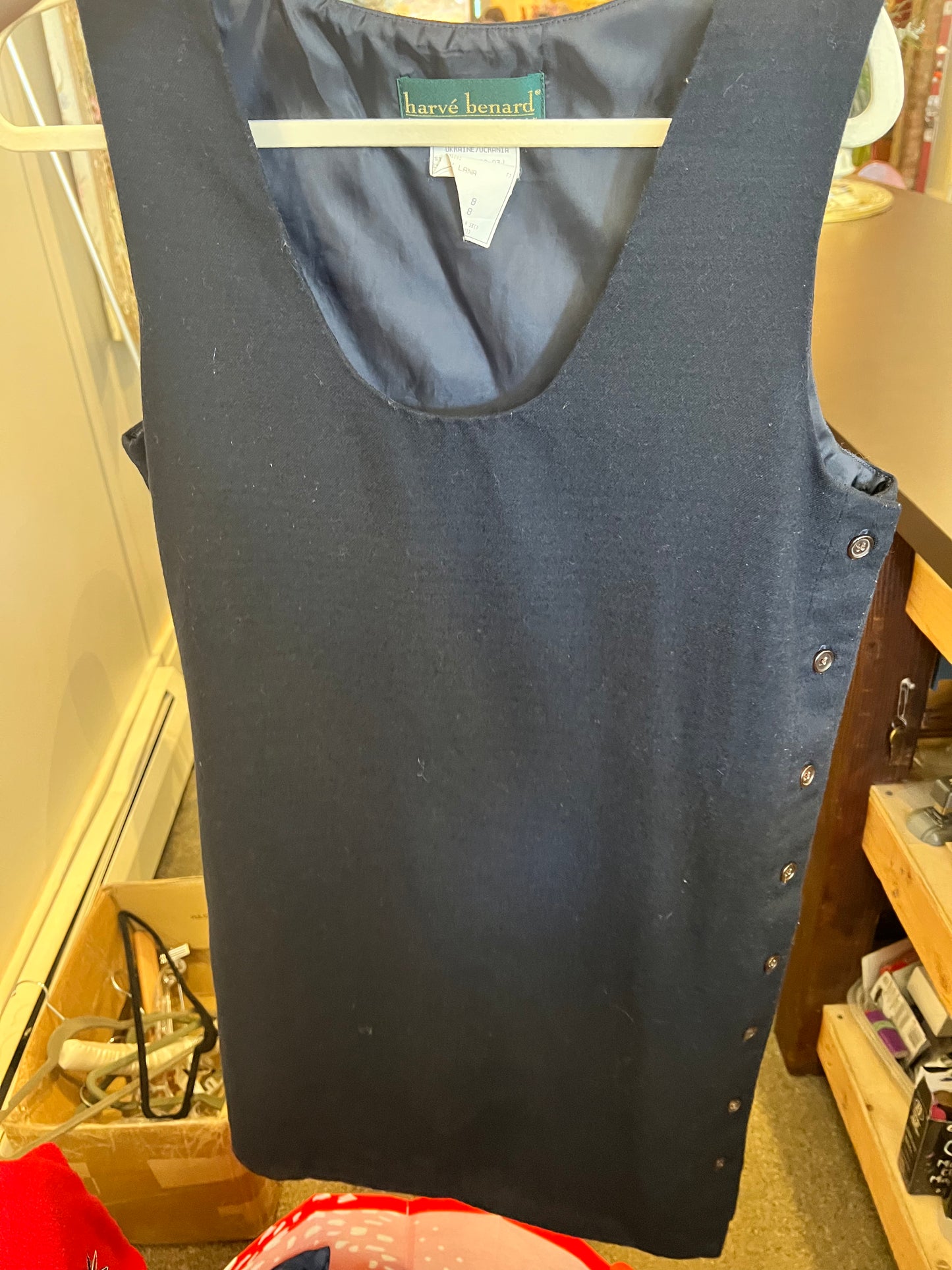 80s/90s Harve Bernard Button Side Dress