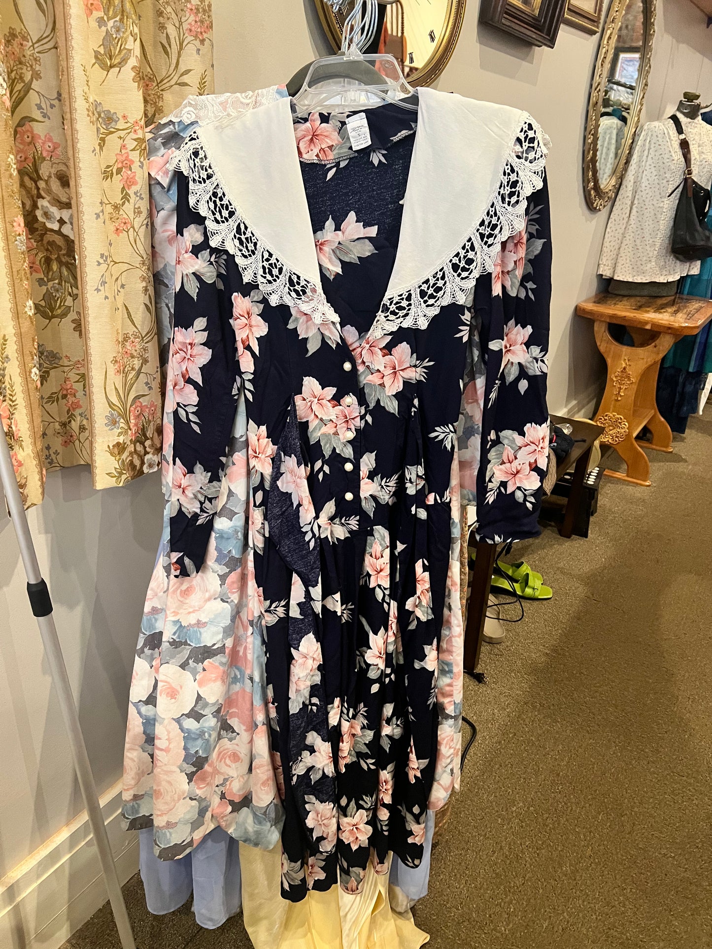 80s Union Made Floral Dress