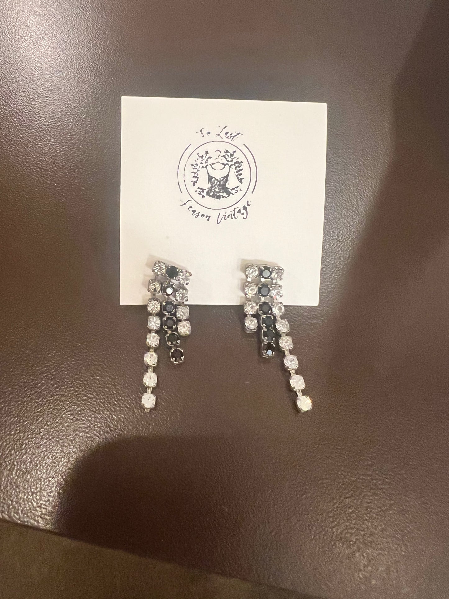 Rhinestone Waterfall Earrings