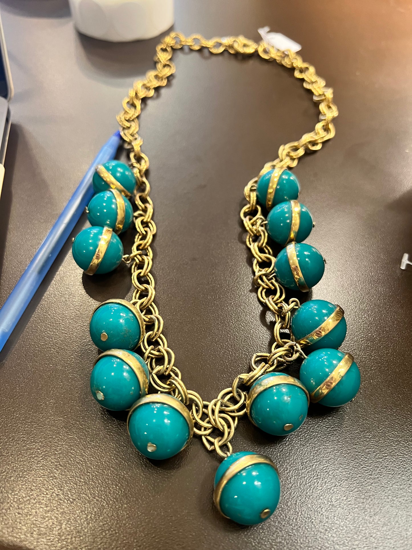 Vintage J.Crew Large Bauble Necklace