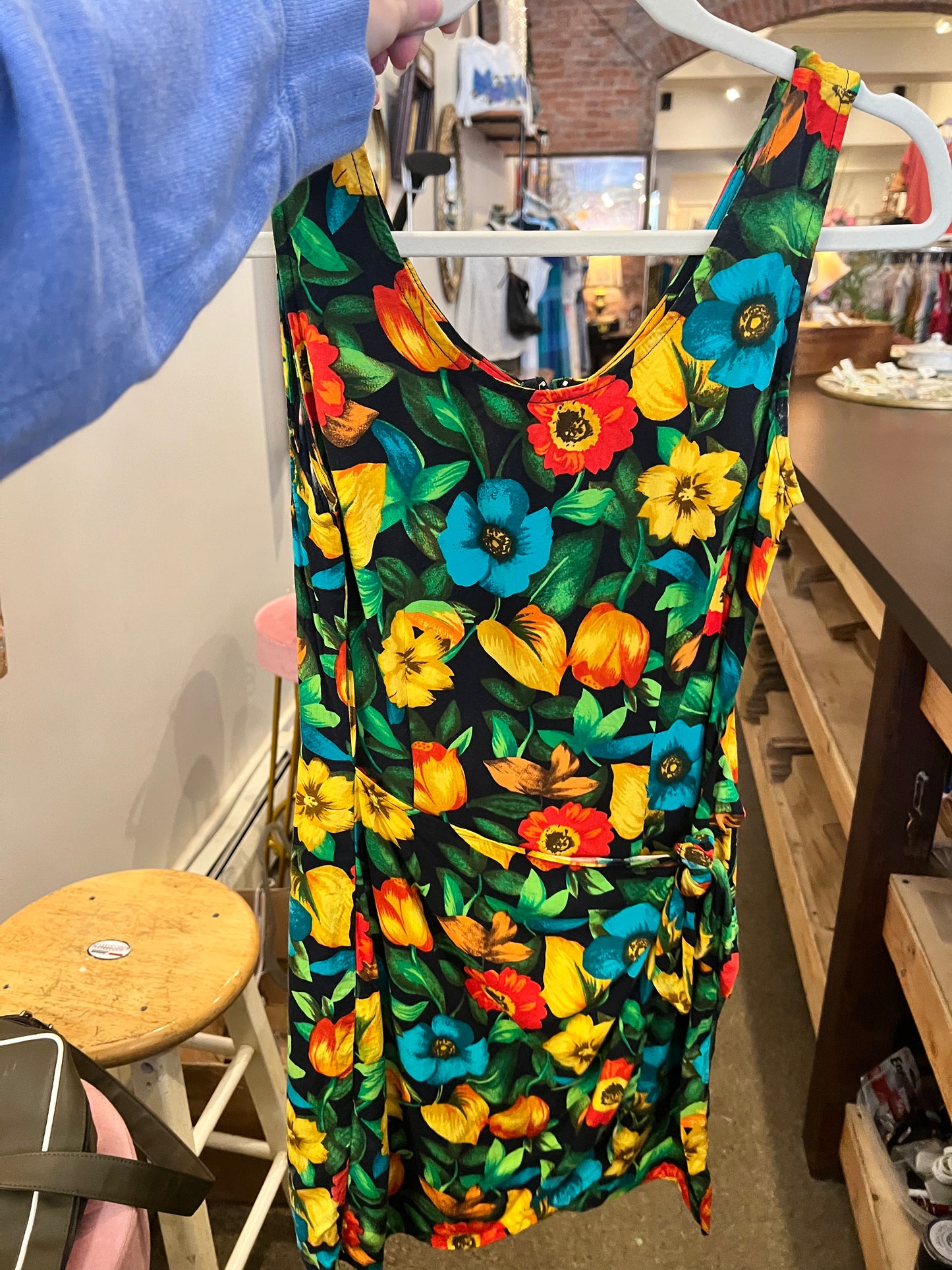 80s My Michelle Floral Dress