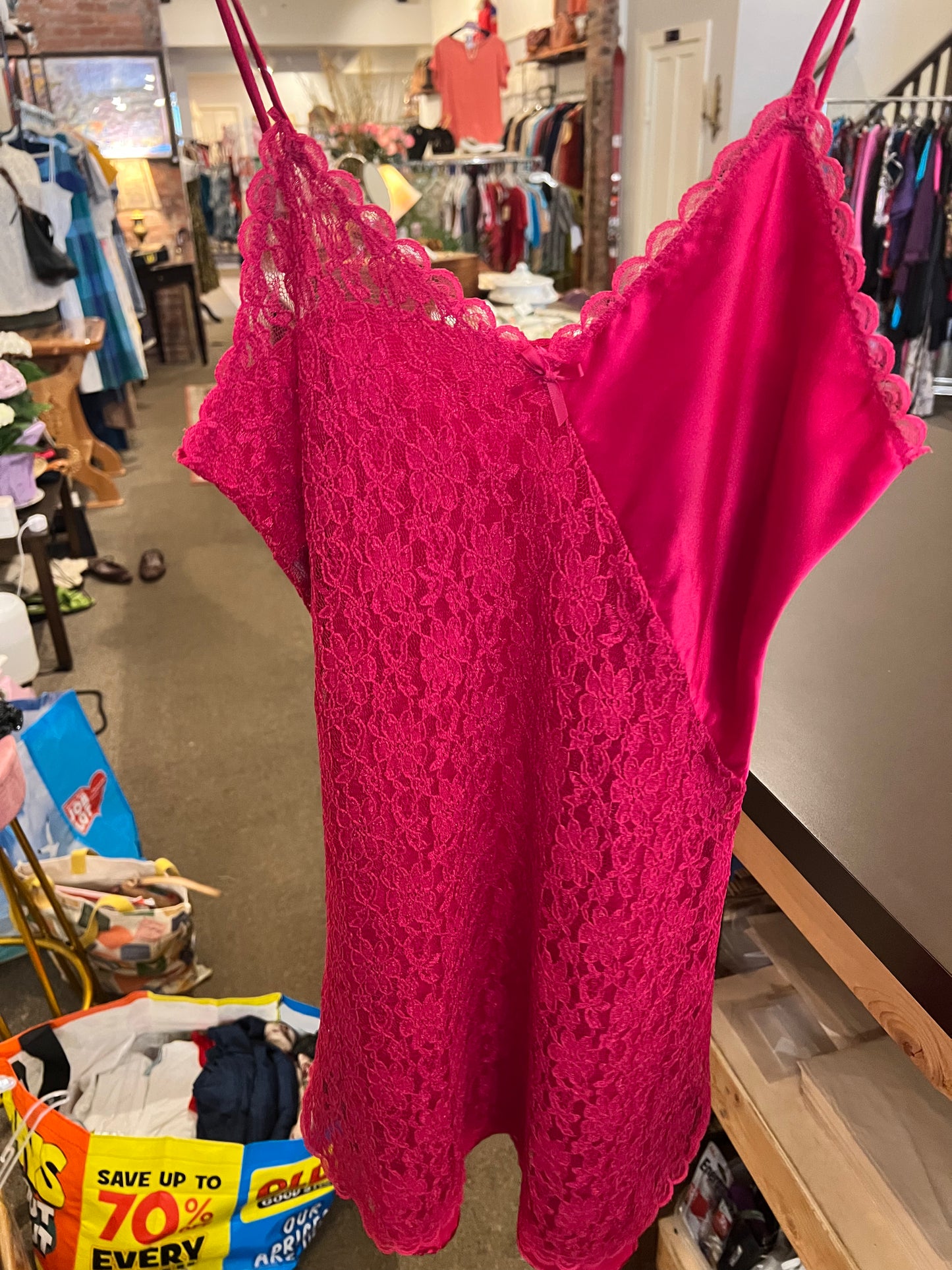 80s/90s L'Intima Lace Slip Dress