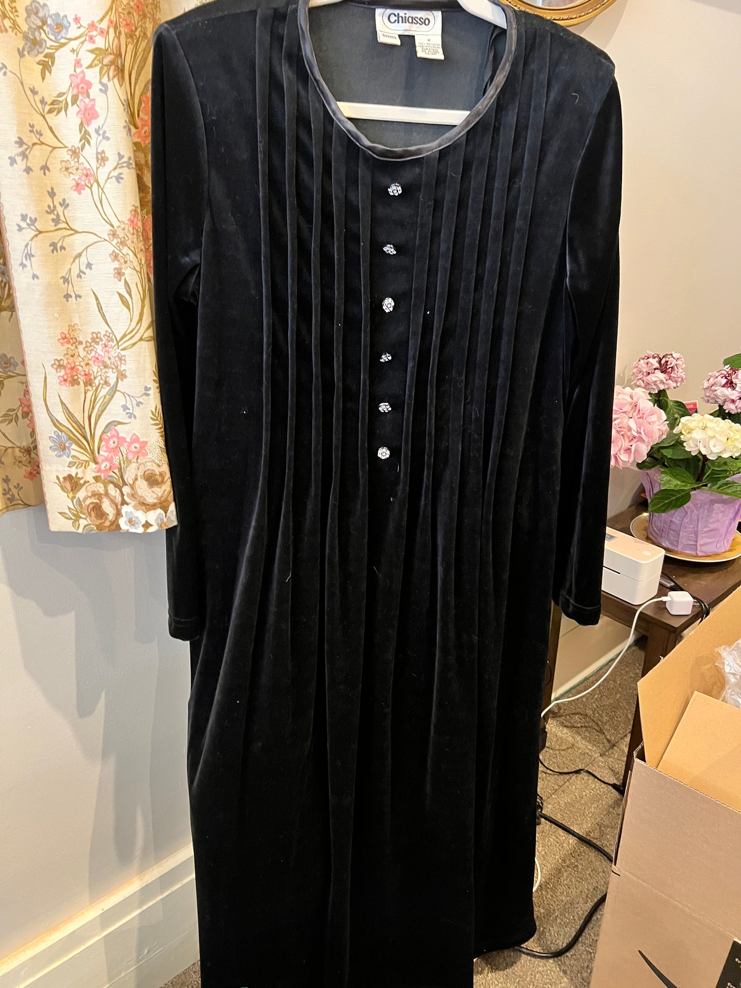 80s Chiasso Velvet Dress