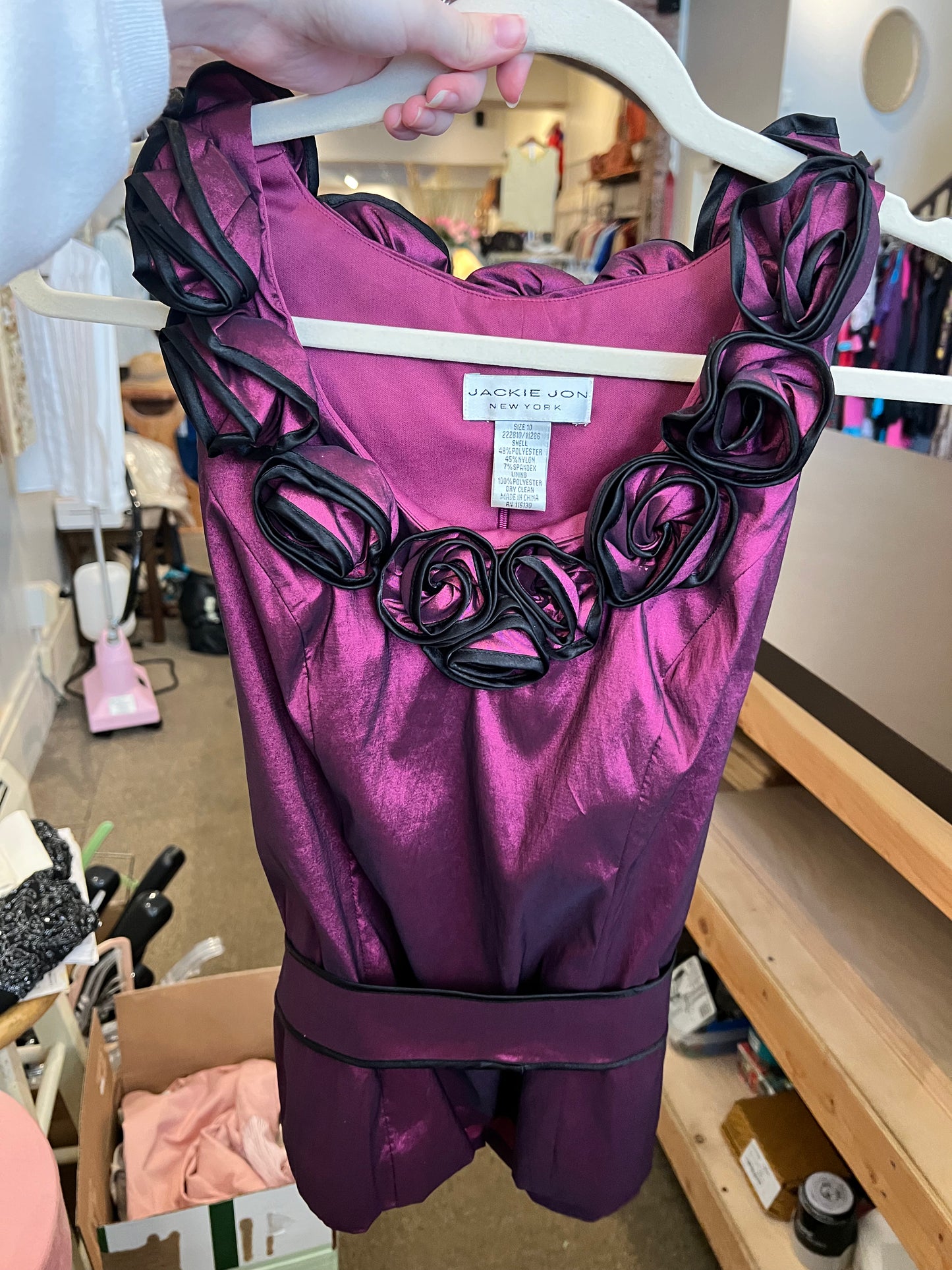 90s Jackie Jon Flower Applique Top