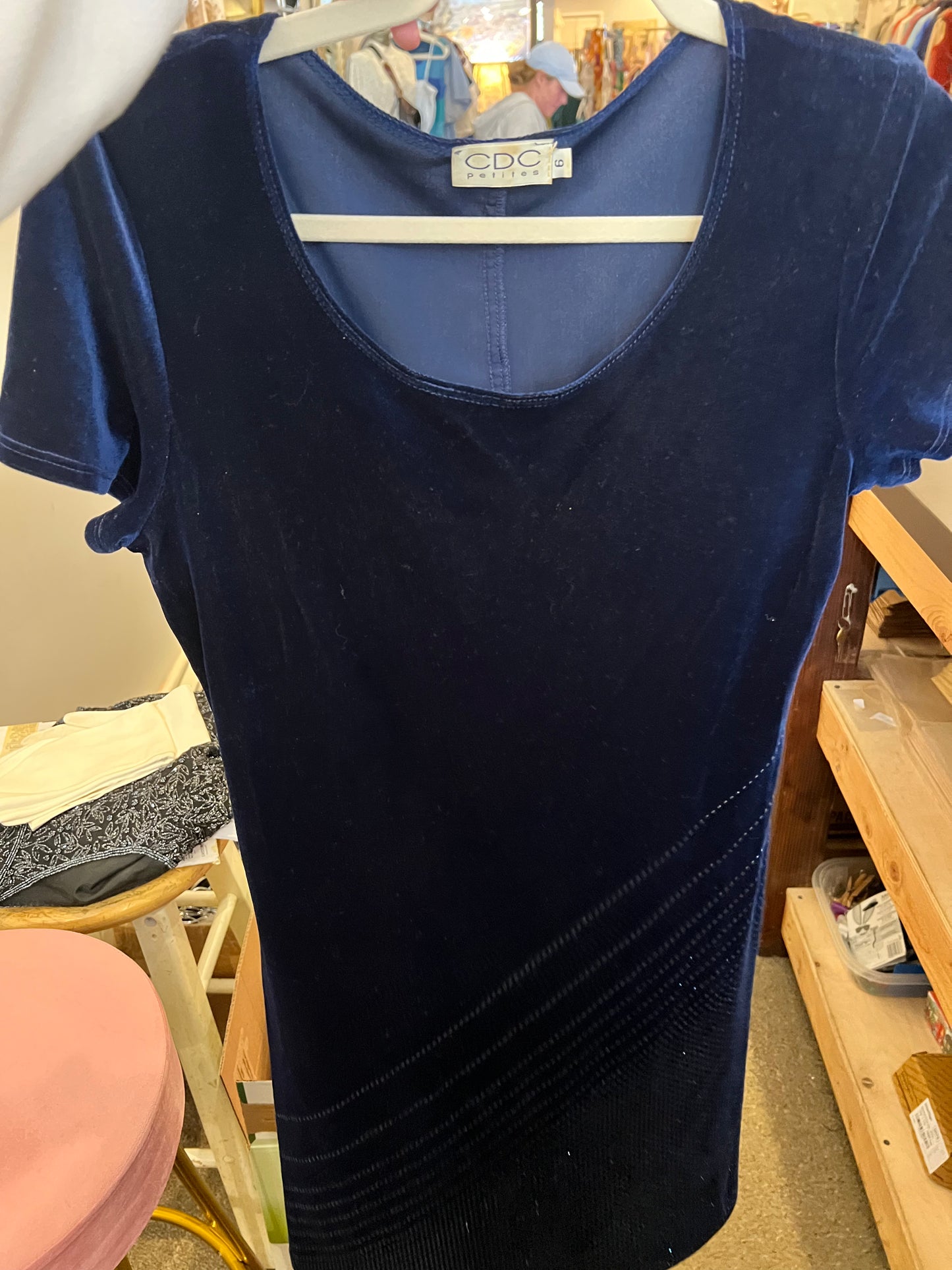 90s CDC Petites Velvet Dress