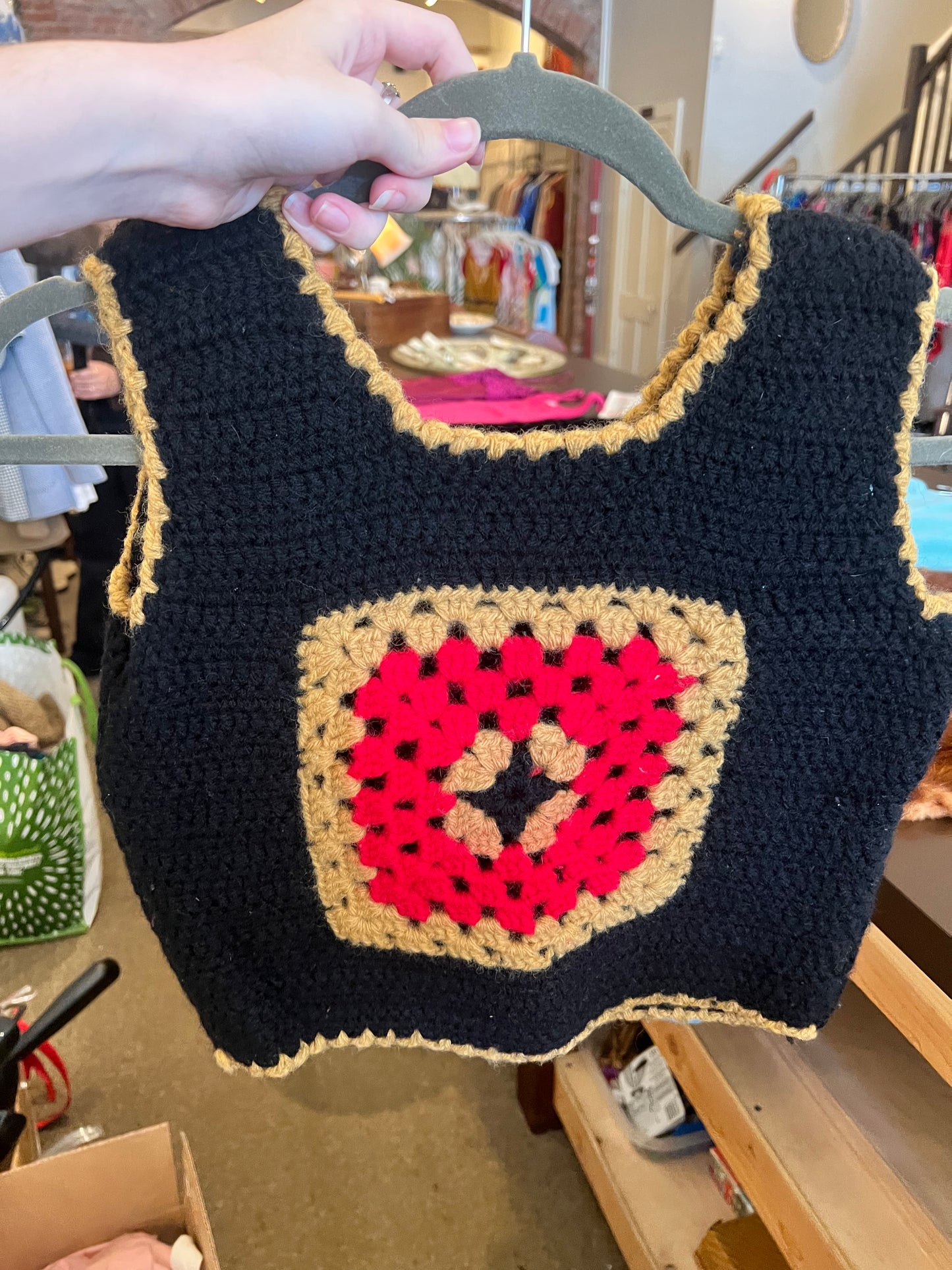 60s/70s Crochet Granny Square Tank