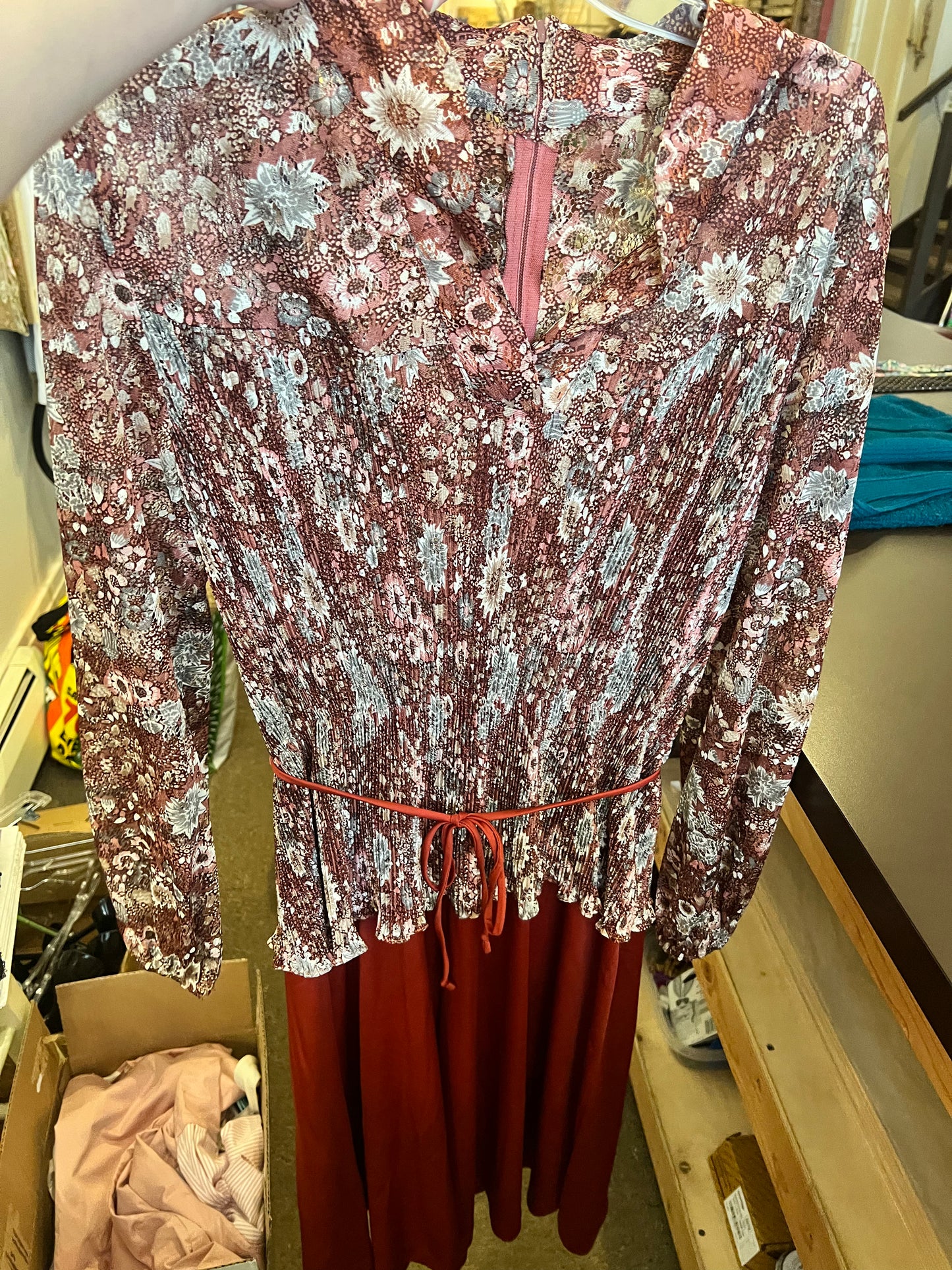 70s Peplum Style Dress