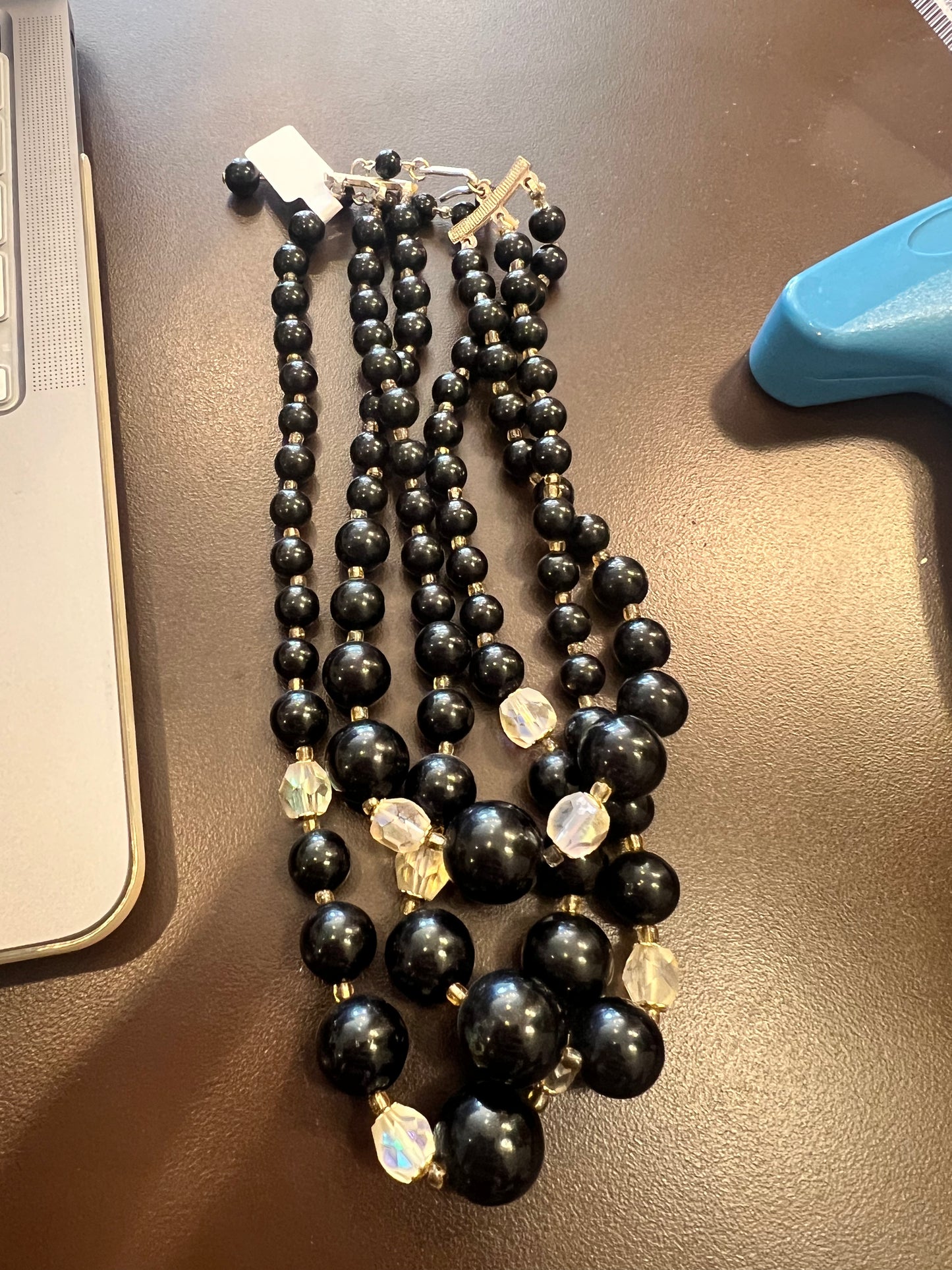 Triple Layer Beaded Necklace