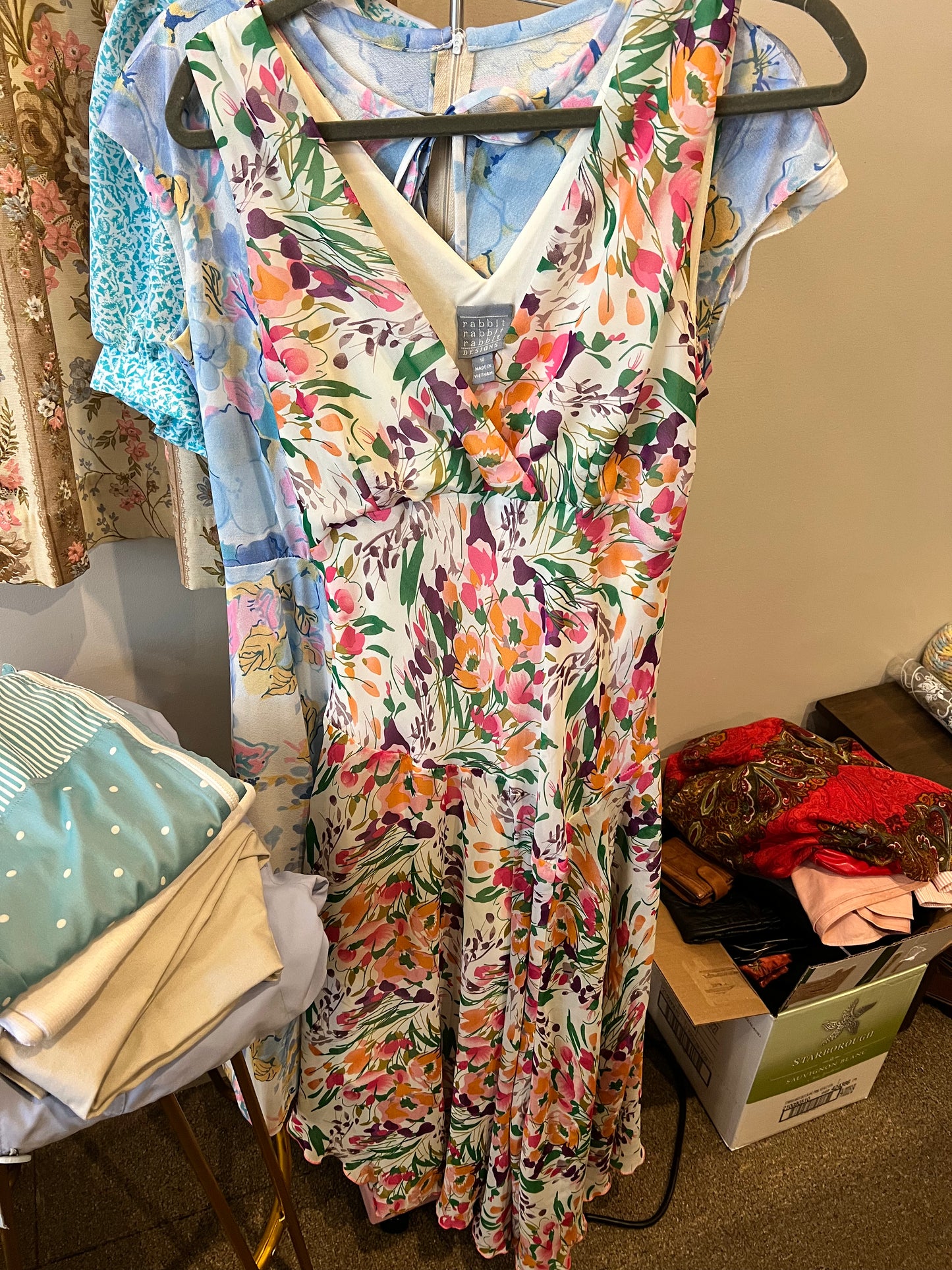 90s Rabbit Rabbit Rabbit Designs Floral Dress